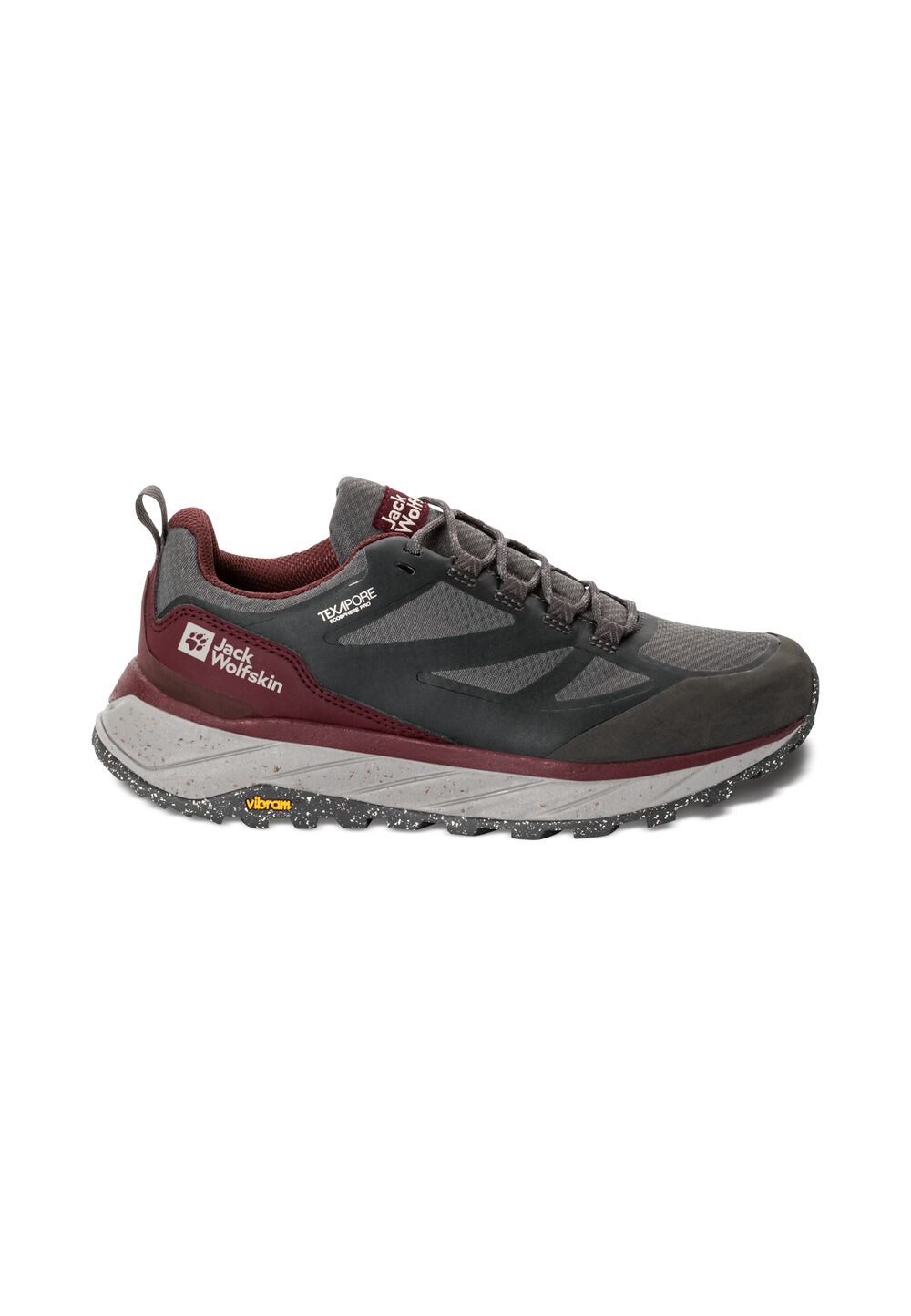 Jack Wolfskin Wasserdichte Wanderschuhe Damen Terraventure Texapore Low Women 42.5 dark maroon dark maroon von Jack Wolfskin