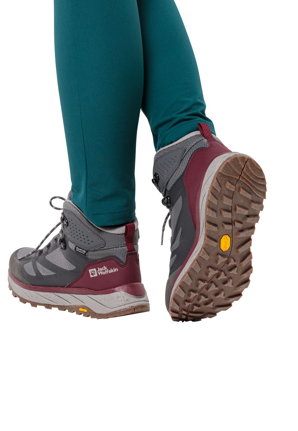 Jack Wolfskin Wasserdichte Wanderschuhe Damen Terraventure Texapore Mid Women 35.5 dark maroon dark maroon von Jack Wolfskin