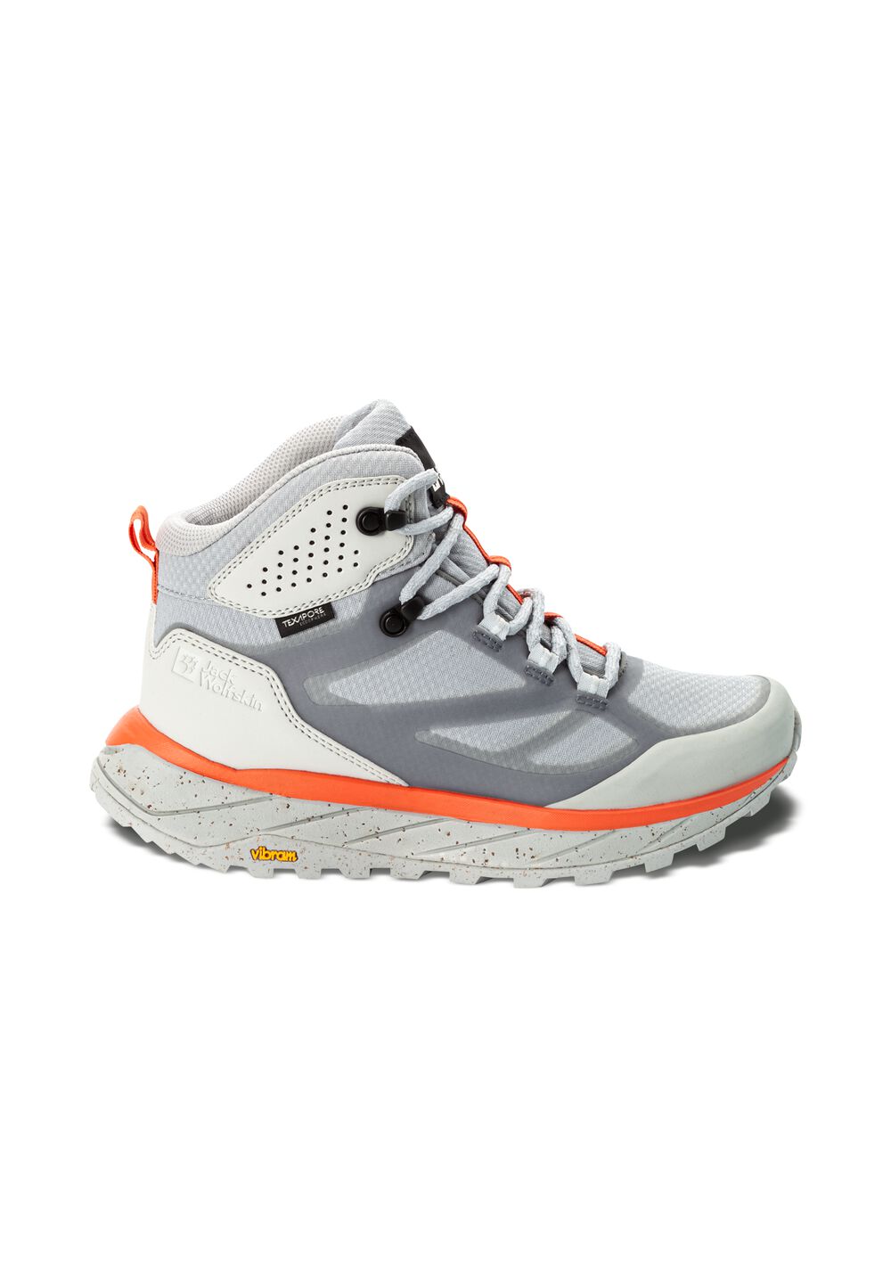 Jack Wolfskin Wasserdichte Wanderschuhe Damen Terraventure Texapore Mid Women 41 grau silver grey von Jack Wolfskin