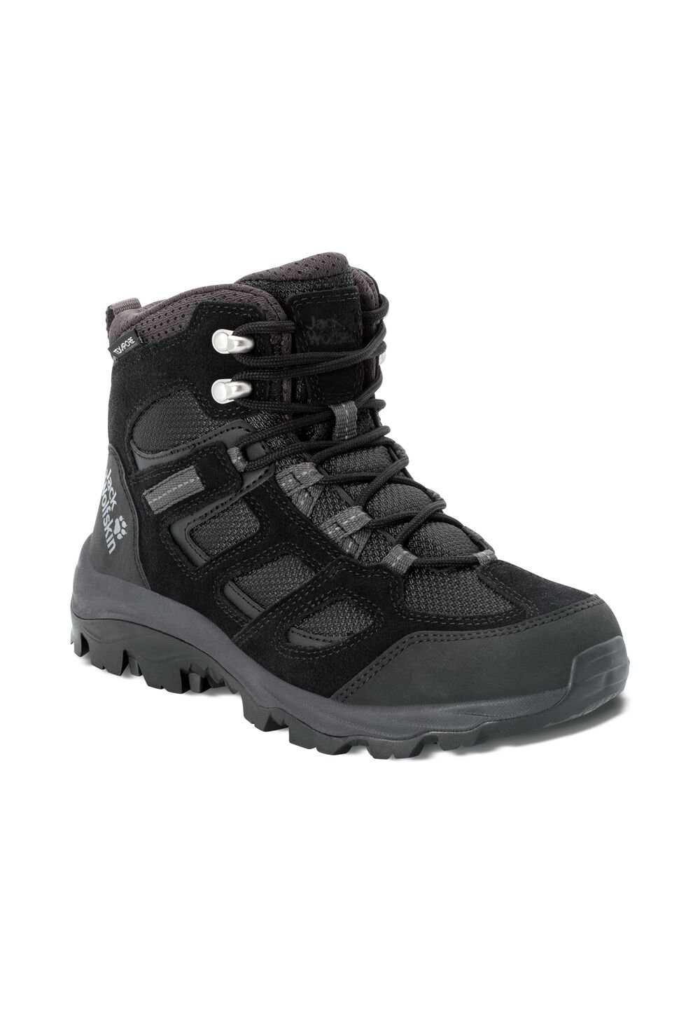 Jack Wolfskin Wasserdichte Wanderschuhe Damen Vojo 3 Texapore Mid Women 36 black black von Jack Wolfskin