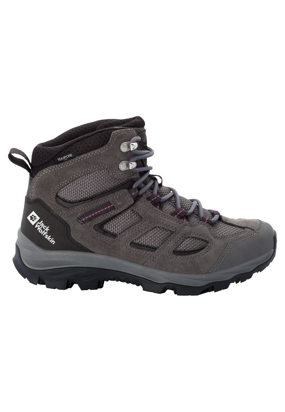 Jack Wolfskin Wasserdichte Wanderschuhe Damen Vojo 3 Texapore Mid Women 37.5 tarmac grey / pink tarmac grey / pink von Jack Wolfskin