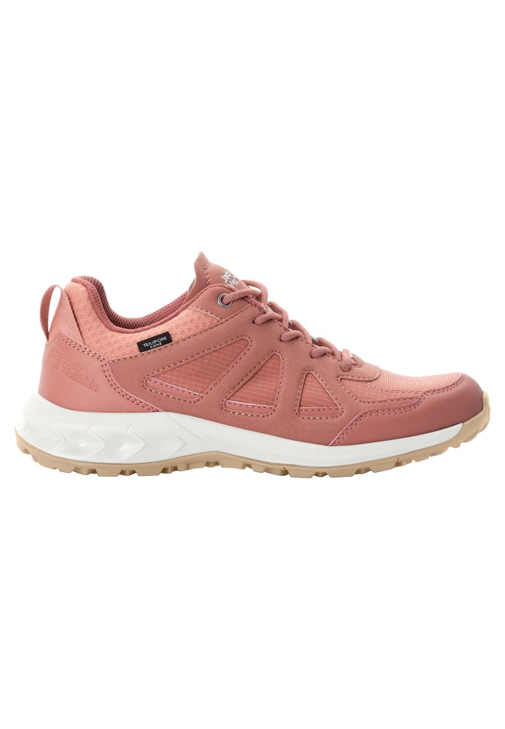 Jack Wolfskin Wasserdichte Wanderschuhe Damen Woodland 2 Texapore Low Women 37.5 braun astro dust von Jack Wolfskin