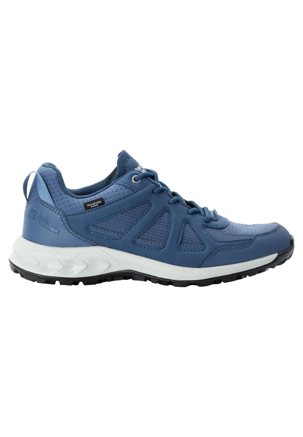 Jack Wolfskin Wasserdichte Wanderschuhe Damen Woodland 2 Texapore Low Women 41 evening sky evening sky von Jack Wolfskin