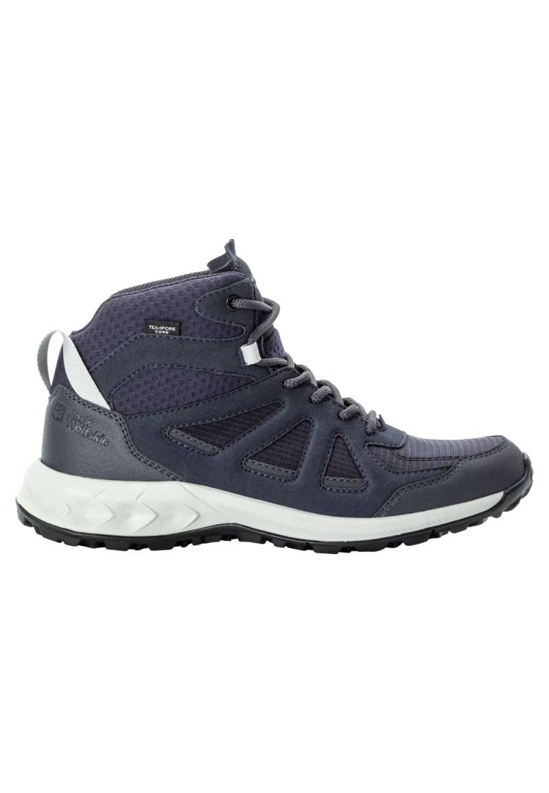 Jack Wolfskin Wasserdichte Wanderschuhe Damen Woodland 2 Texapore Mid Women 37.5 graphite graphite von Jack Wolfskin