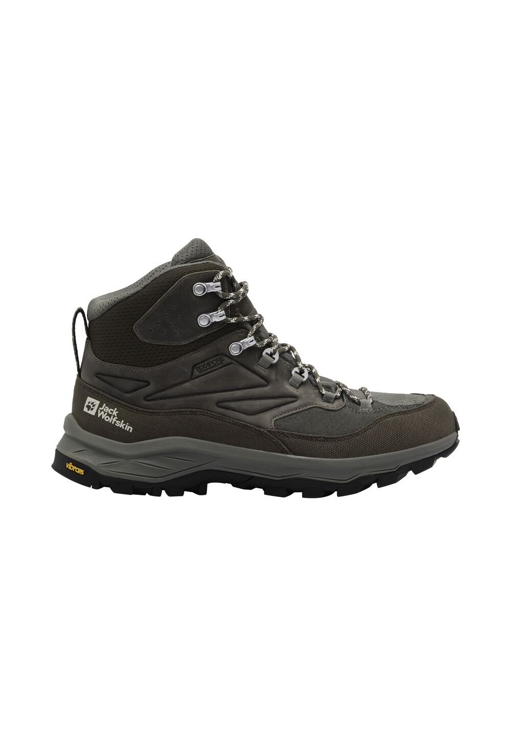 Jack Wolfskin Wasserdichte Wanderschuhe Herren Cyrox Texapore Mid Men 45 cold coffee cold coffee von Jack Wolfskin