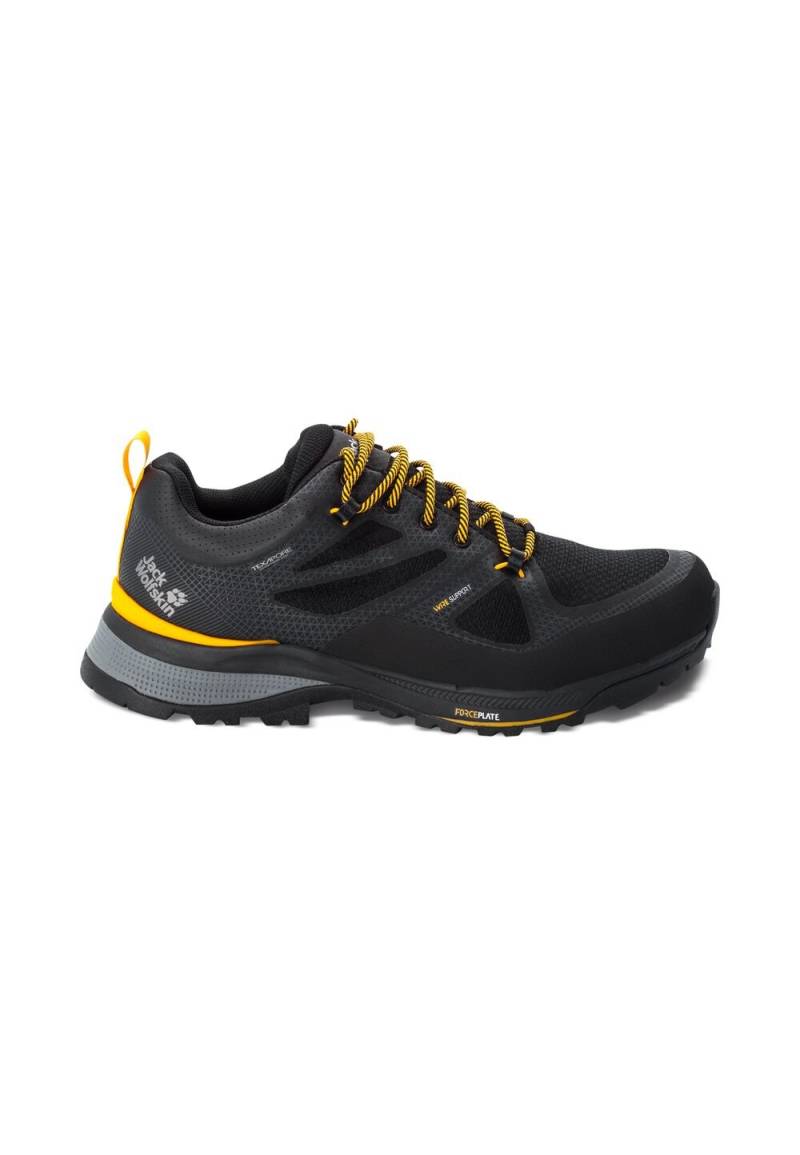 Jack Wolfskin Wasserdichte Wanderschuhe Herren Force Striker Texapore Low Men 39.5 black / burly yellow xt Black / Burly Yellow Xt von Jack Wolfskin