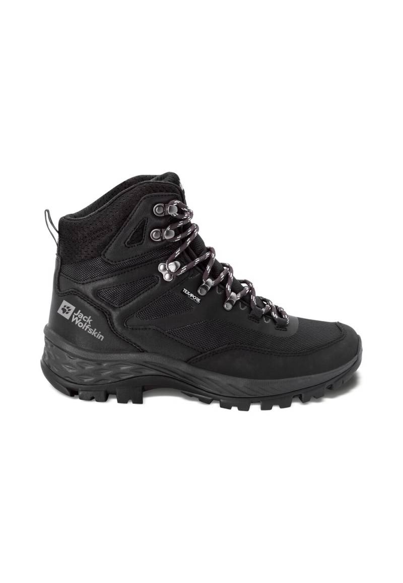 Jack Wolfskin Wasserdichte Wanderschuhe Herren Rebellion Guide Texapore Mid Men 39.5 schwarz black von Jack Wolfskin