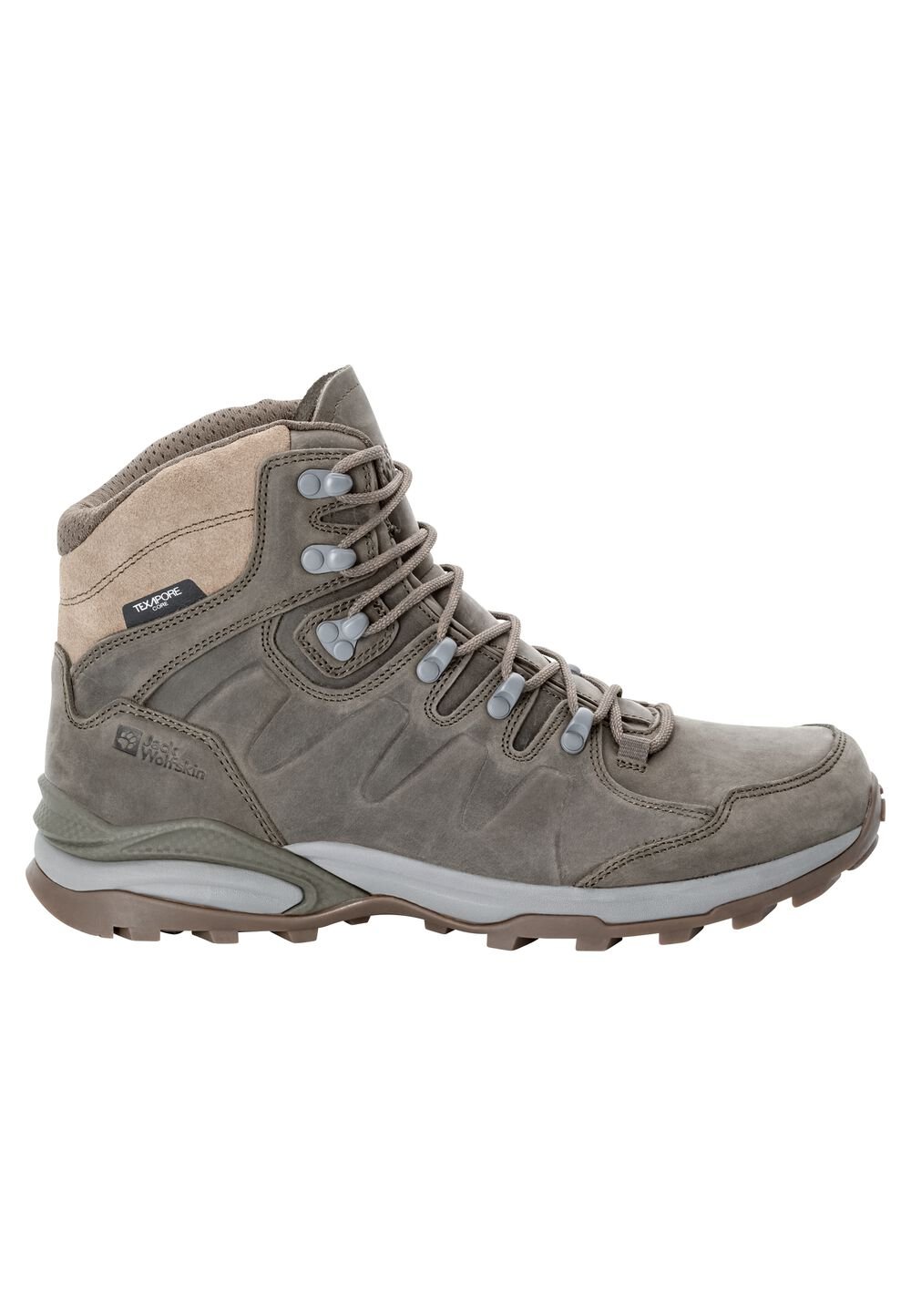 Jack Wolfskin Wasserdichte Wanderschuhe Herren Refugio Prime Texapore Mid Men 39.5 cold coffee cold coffee von Jack Wolfskin