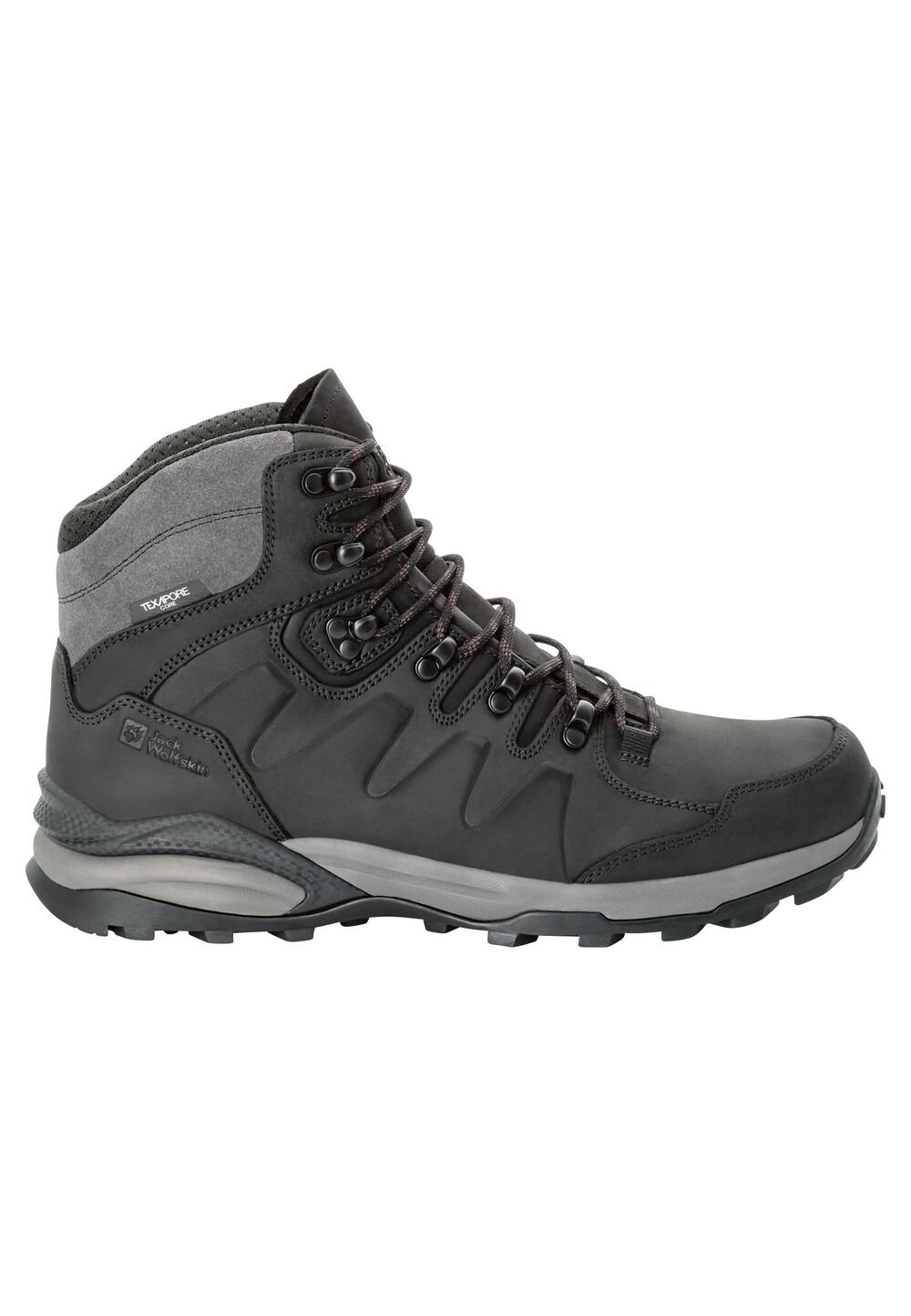 Jack Wolfskin Wasserdichte Wanderschuhe Herren Refugio Prime Texapore Mid Men 39.5 phantom Phantom von Jack Wolfskin