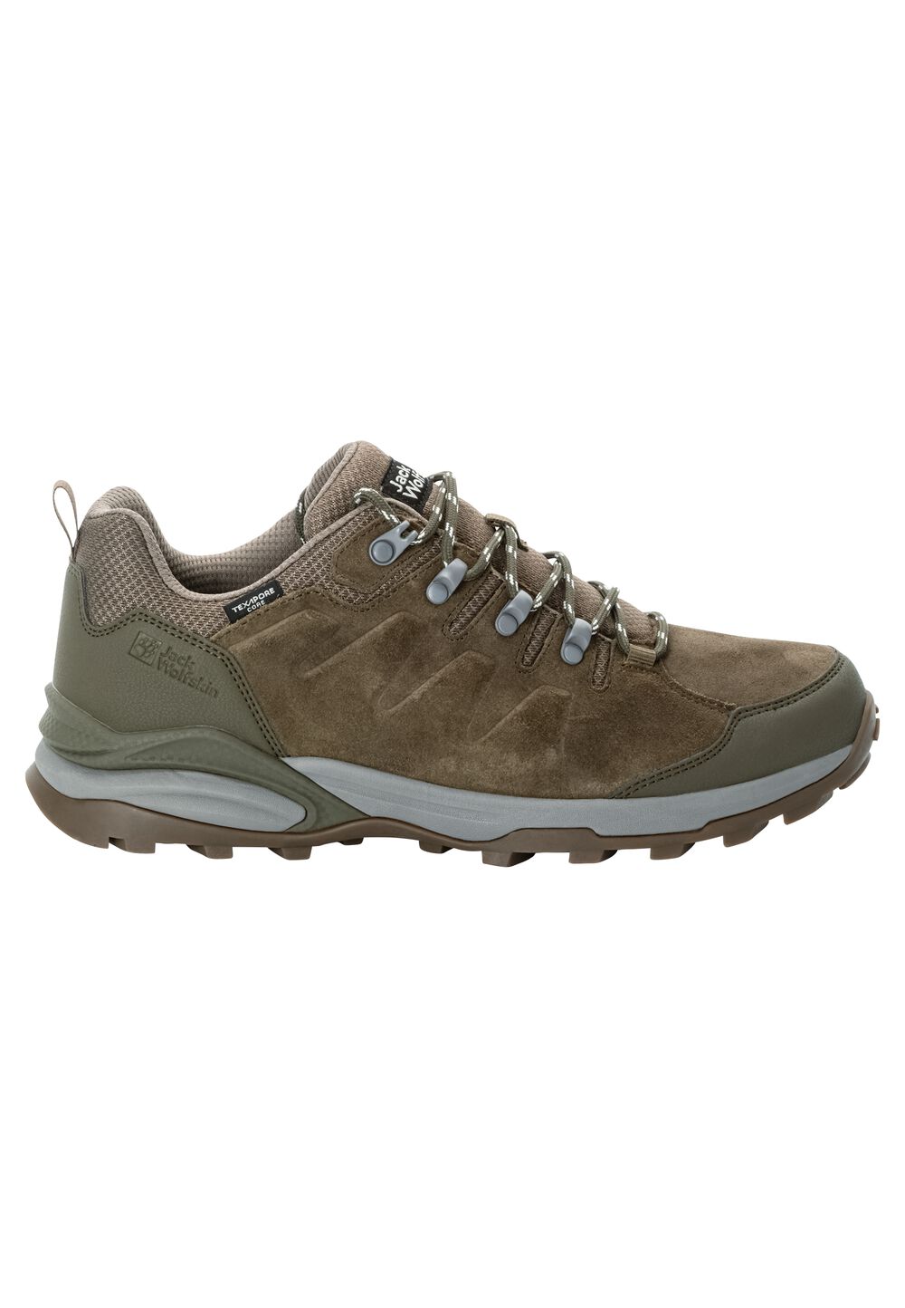 Jack Wolfskin Wasserdichte Wanderschuhe Herren Refugio Texapore Low Men 40.5 cold coffee cold coffee von Jack Wolfskin