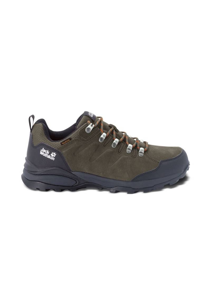 Jack Wolfskin Wasserdichte Wanderschuhe Herren Refugio Texapore Low Men 40.5 khaki / phantom Khaki / Phantom von Jack Wolfskin