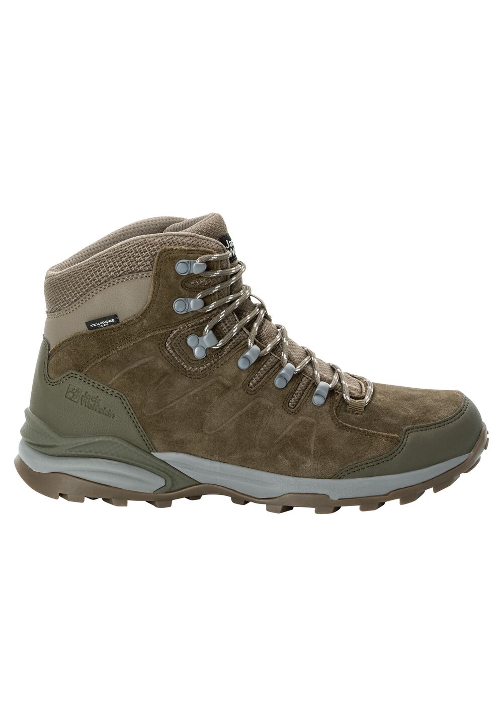 Jack Wolfskin Wasserdichte Wanderschuhe Herren Refugio Texapore Mid Men 39.5 cold coffee cold coffee von Jack Wolfskin