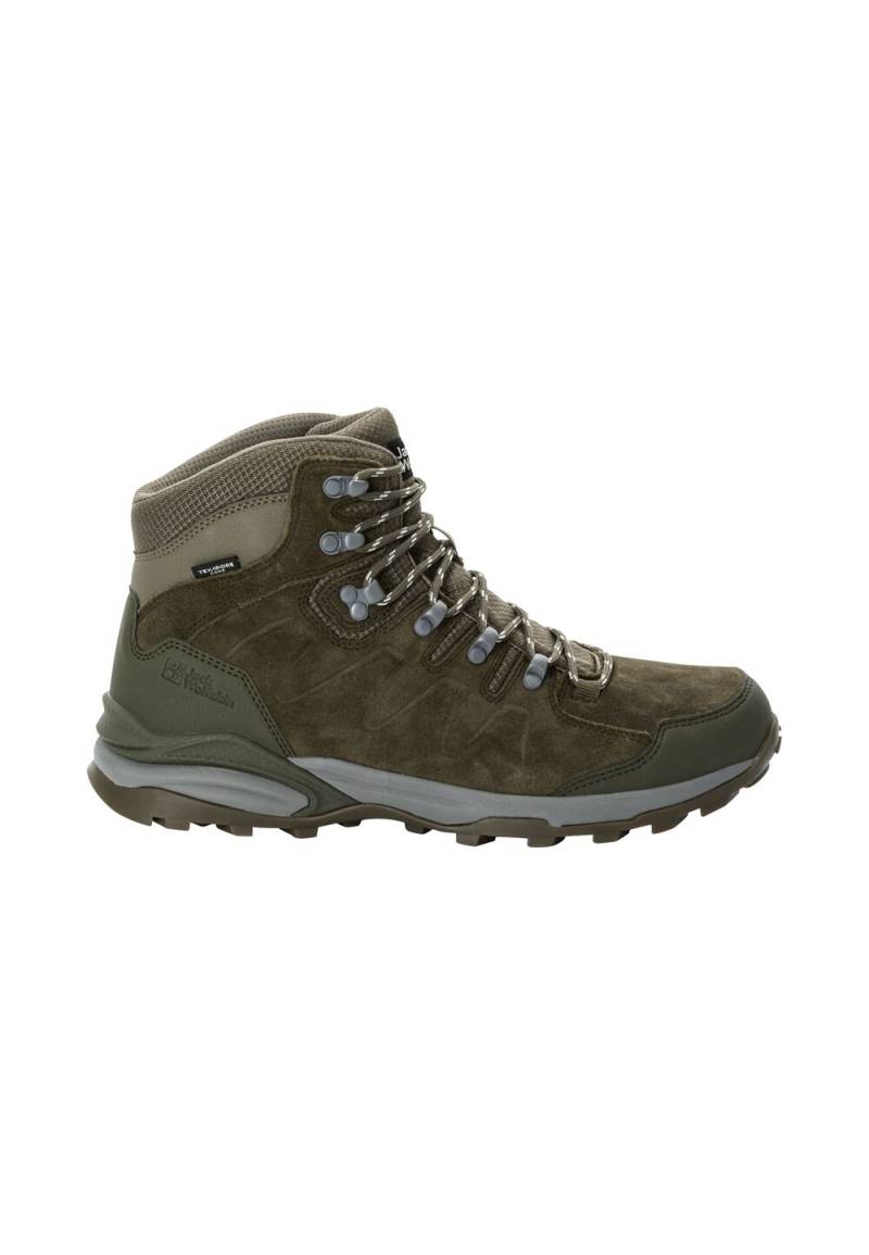 Jack Wolfskin Wasserdichte Wanderschuhe Herren Refugio Texapore Mid Men 39.5 cold coffee cold coffee von Jack Wolfskin