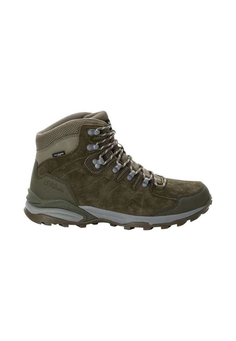 Jack Wolfskin Wasserdichte Wanderschuhe Herren Refugio Texapore Mid Men 43 cold coffee cold coffee von Jack Wolfskin