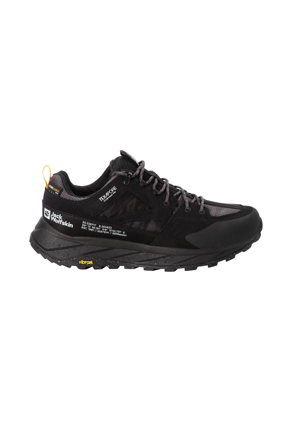 Jack Wolfskin Wasserdichte Wanderschuhe Herren Terraquest Texapore Low Men 40.5 black black von Jack Wolfskin