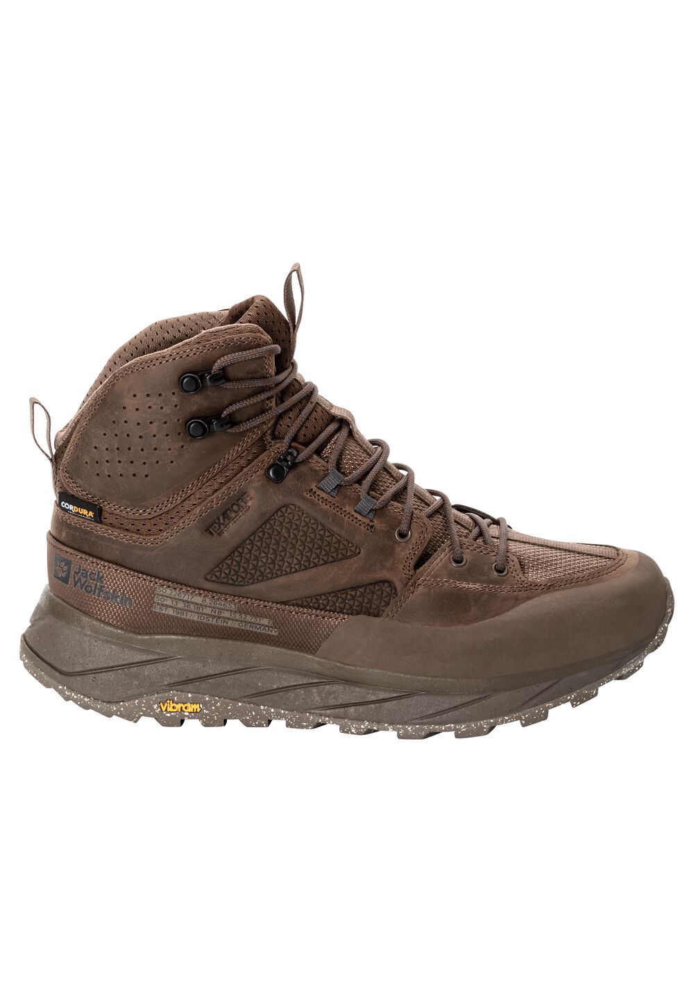 Jack Wolfskin Wasserdichte Wanderschuhe Herren Terraquest Texapore Mid Men 40 braun bear von Jack Wolfskin