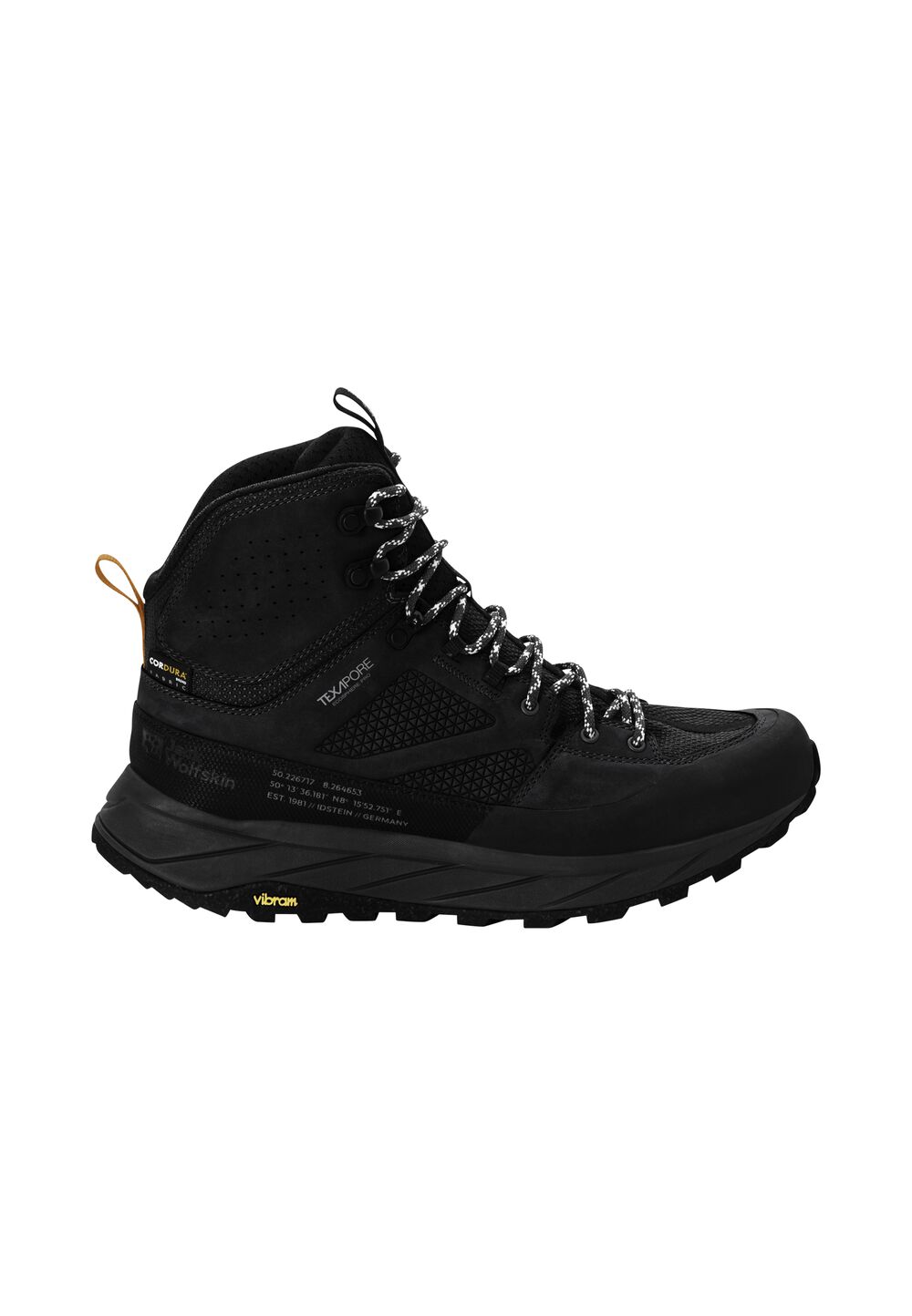 Jack Wolfskin Wasserdichte Wanderschuhe Herren Terraquest Texapore Mid Men 40 schwarz black von Jack Wolfskin