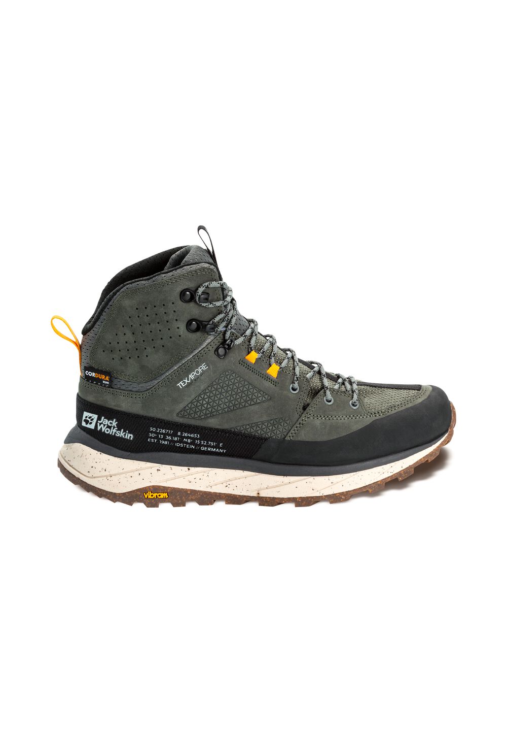 Jack Wolfskin Wasserdichte Wanderschuhe Herren Terraquest Texapore Mid Men 43 gecko green gecko green von Jack Wolfskin