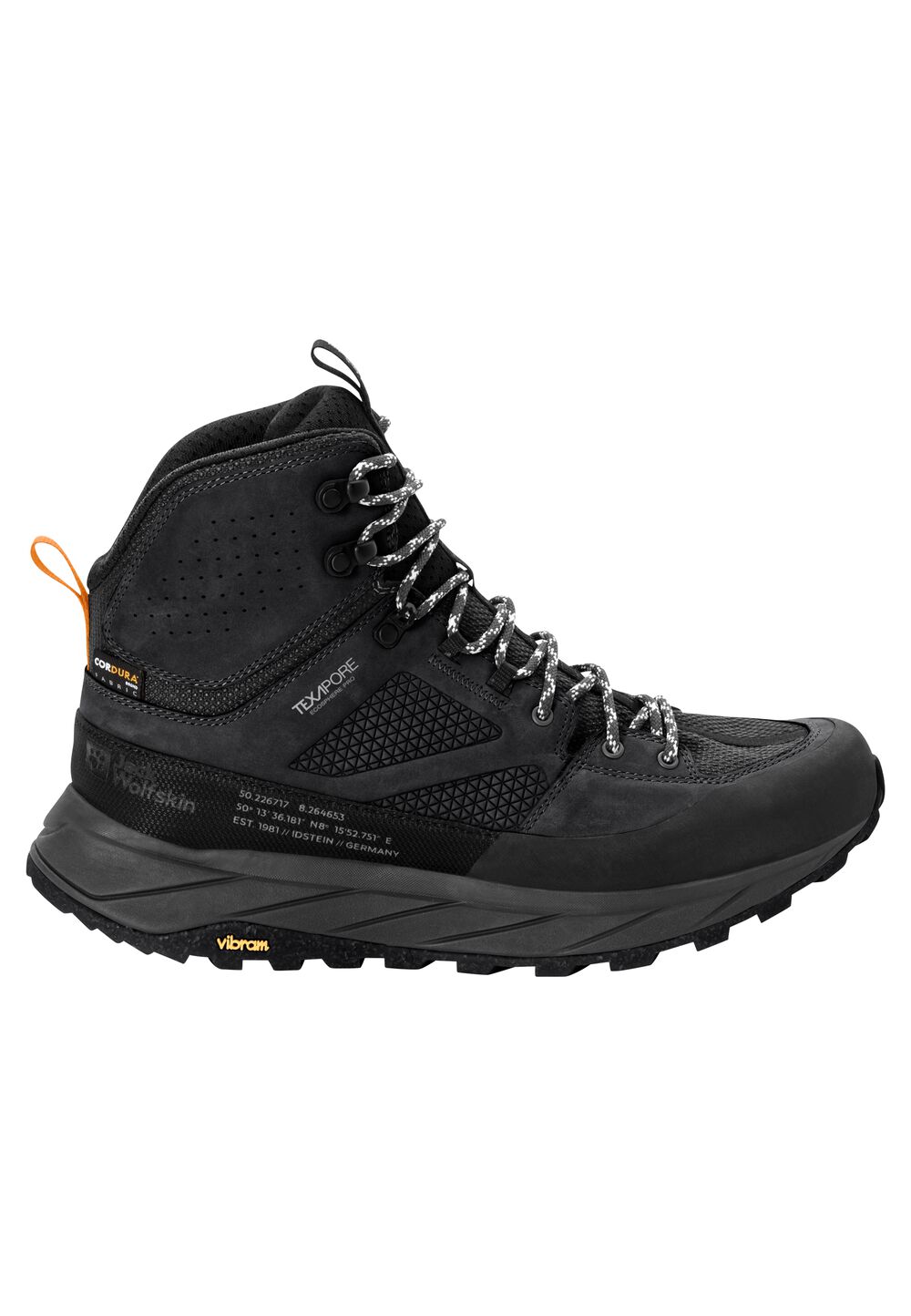 Jack Wolfskin Wasserdichte Wanderschuhe Herren Terraquest Texapore Mid Men 43 black black von Jack Wolfskin