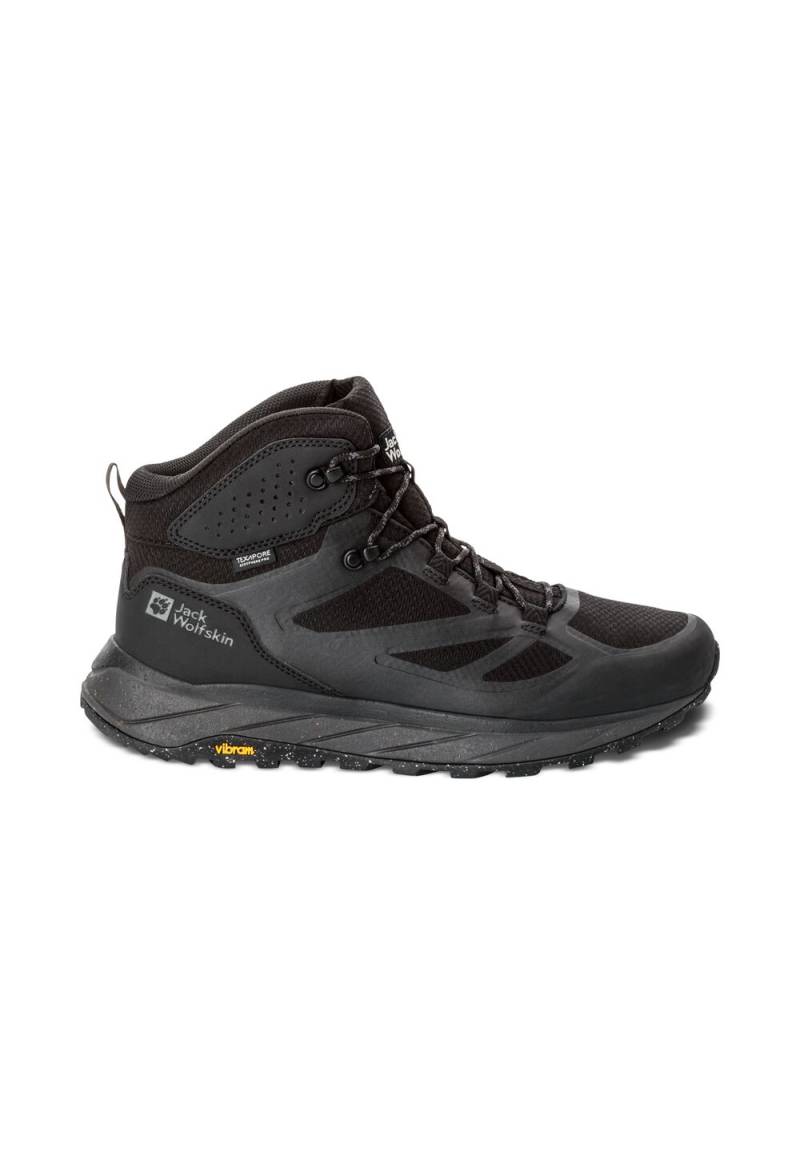 Jack Wolfskin Wasserdichte Wanderschuhe Herren Terraventure Texapore Mid Men 39.5 black black von Jack Wolfskin