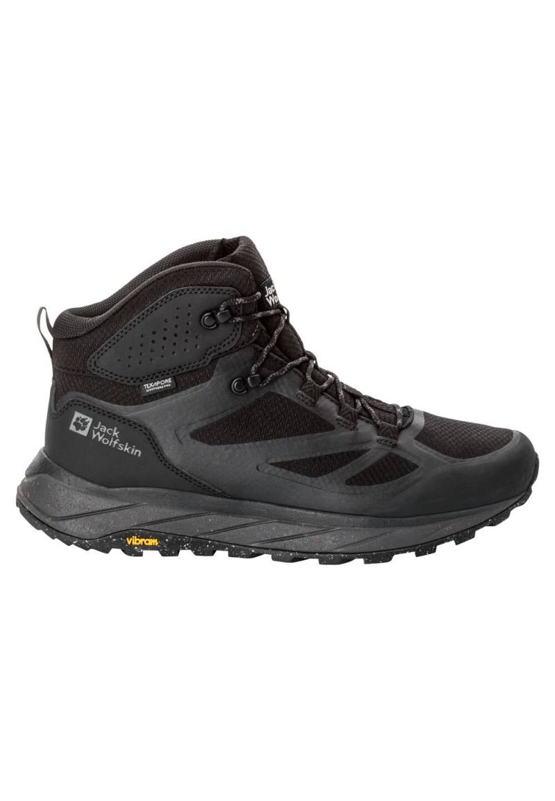 Jack Wolfskin Wasserdichte Wanderschuhe Herren Terraventure Texapore Mid Men 41 black black von Jack Wolfskin