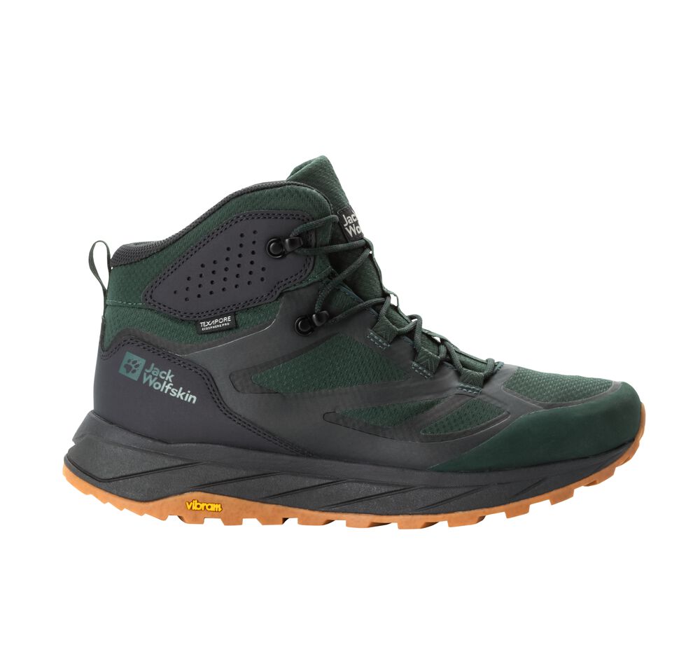 Jack Wolfskin Wasserdichte Wanderschuhe Herren Terraventure Texapore Mid Men 43 black olive black olive von Jack Wolfskin