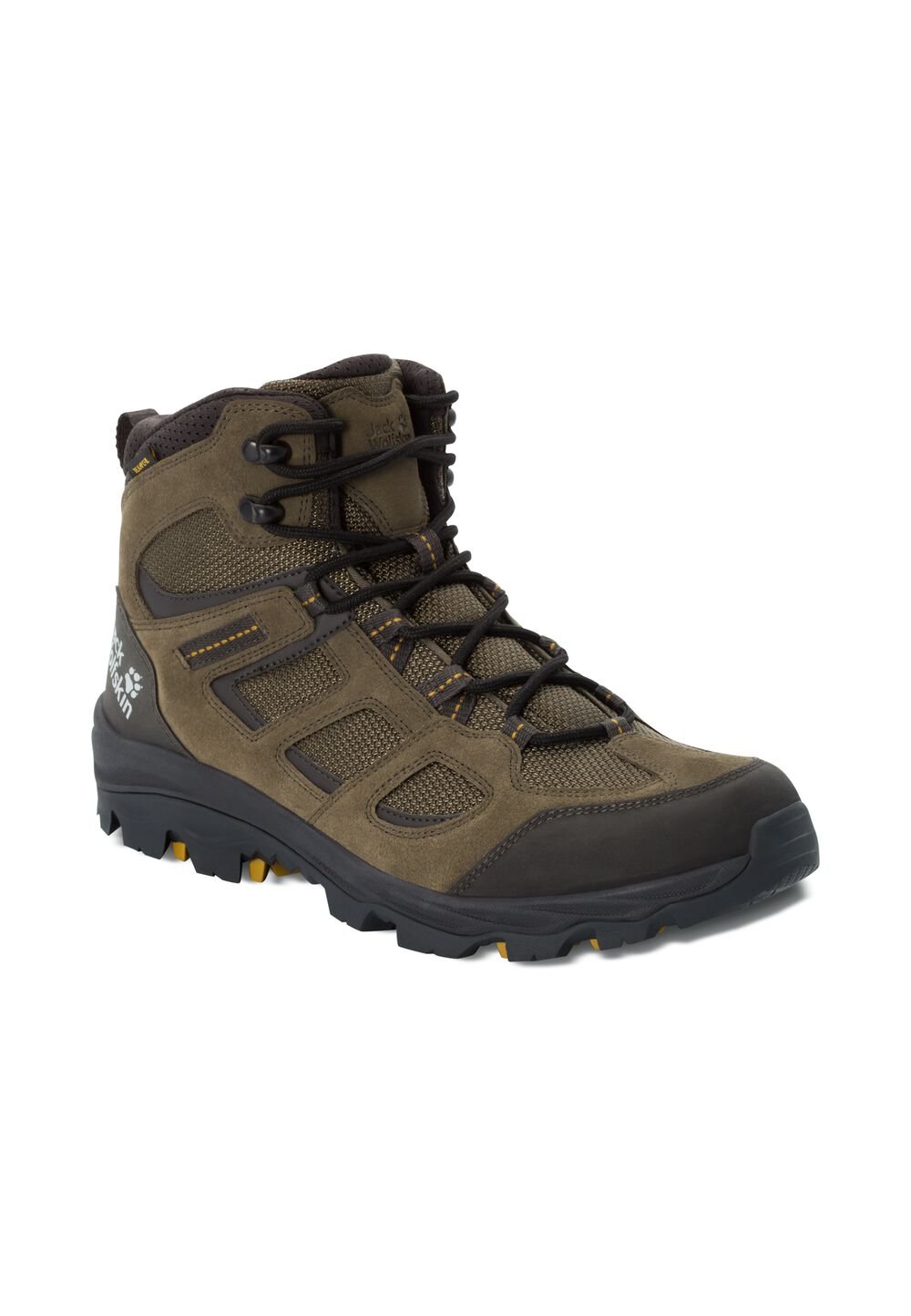 Jack Wolfskin Wasserdichte Wanderschuhe Herren Vojo 3 Texapore Mid Men 40 grün khaki / phantom von Jack Wolfskin