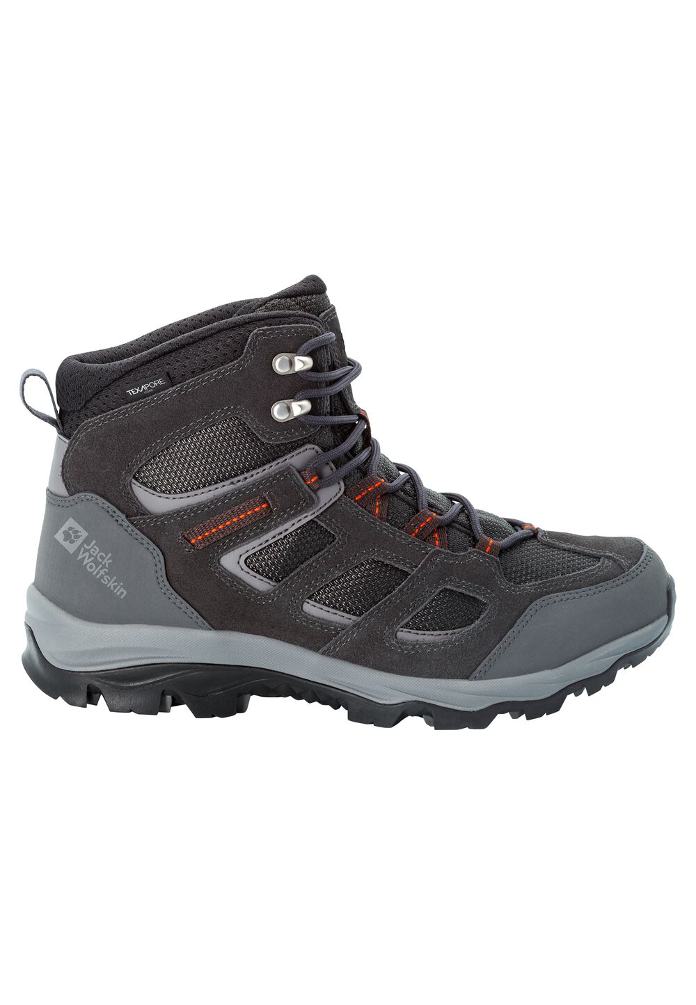 Jack Wolfskin Wasserdichte Wanderschuhe Herren Vojo 3 Texapore Mid Men 47.5 grey / orange grey / orange von Jack Wolfskin