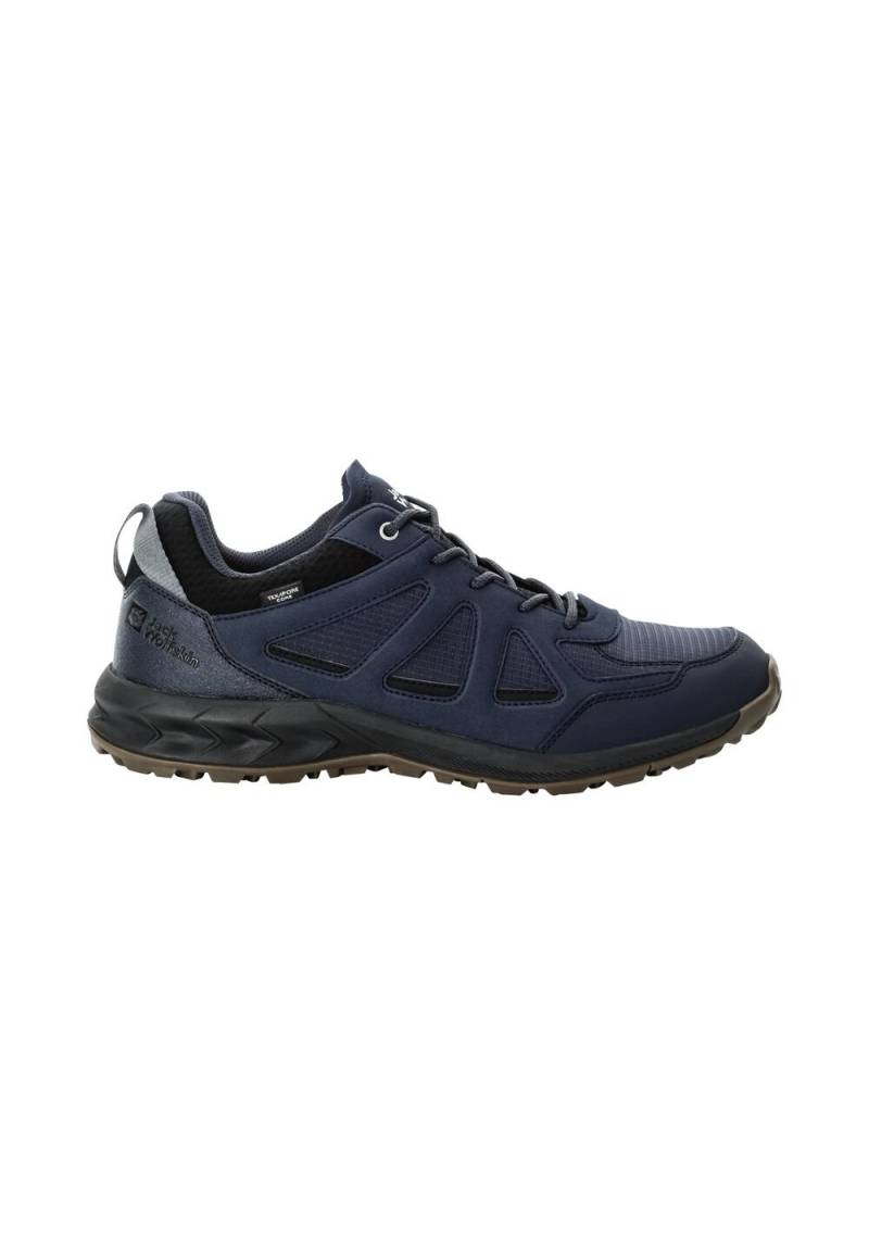 Jack Wolfskin Wasserdichte Wanderschuhe Herren Woodland 2 Texapore Low Men 39.5 blau night blue von Jack Wolfskin