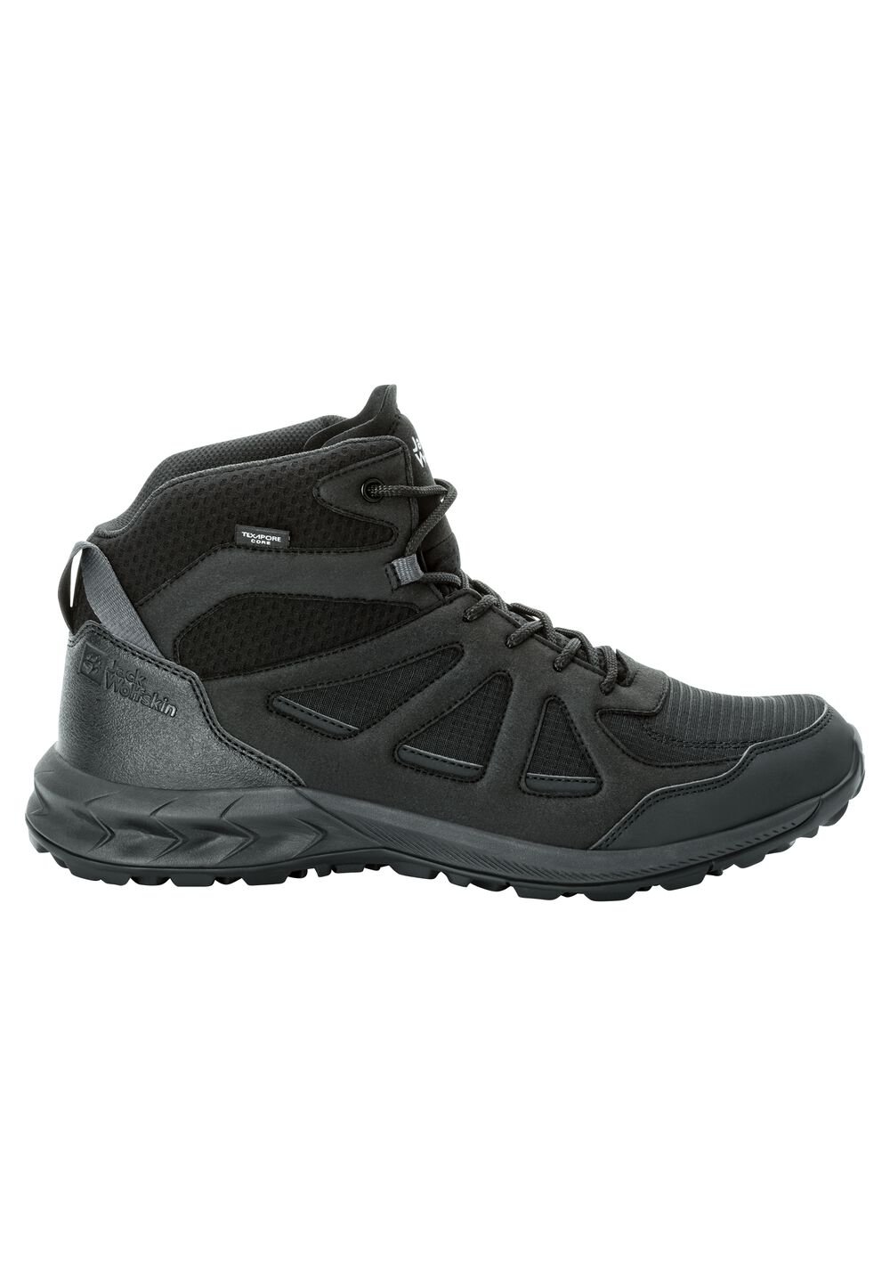 Jack Wolfskin Wasserdichte Wanderschuhe Herren Woodland 2 Texapore Mid Men 40.5 black black von Jack Wolfskin