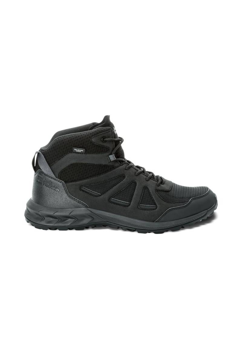 Jack Wolfskin Wasserdichte Wanderschuhe Herren Woodland 2 Texapore Mid Men 43 black black von Jack Wolfskin