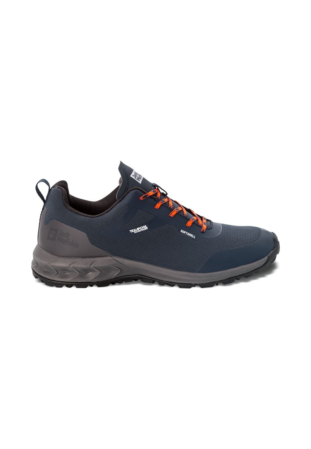 Jack Wolfskin Wasserdichte Wanderschuhe Herren Woodland Shell Texapore Low Men 42 blau night blue von Jack Wolfskin