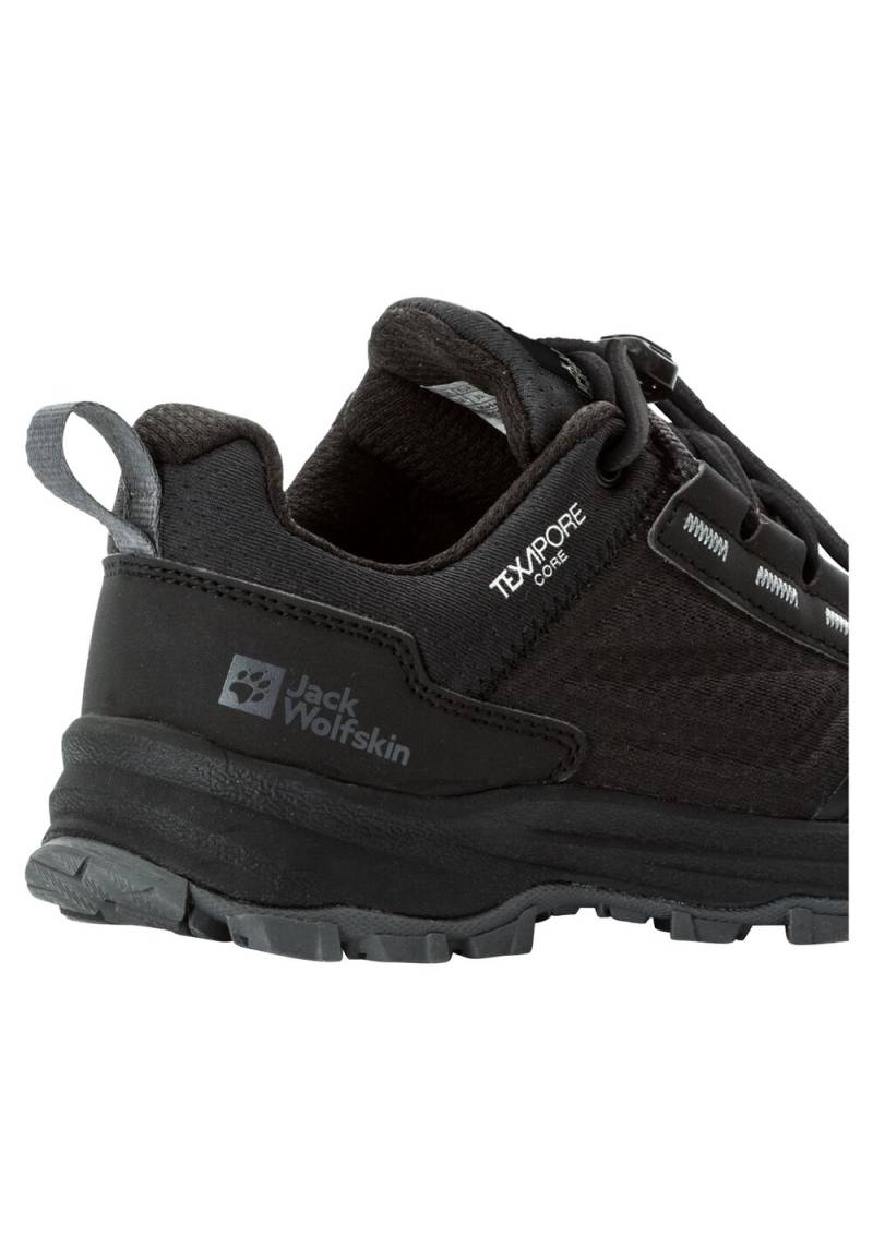 Jack Wolfskin Wasserdichte Wanderschuhe Kinder Cyrox Texapore Low Kids 28 schwarz black von Jack Wolfskin