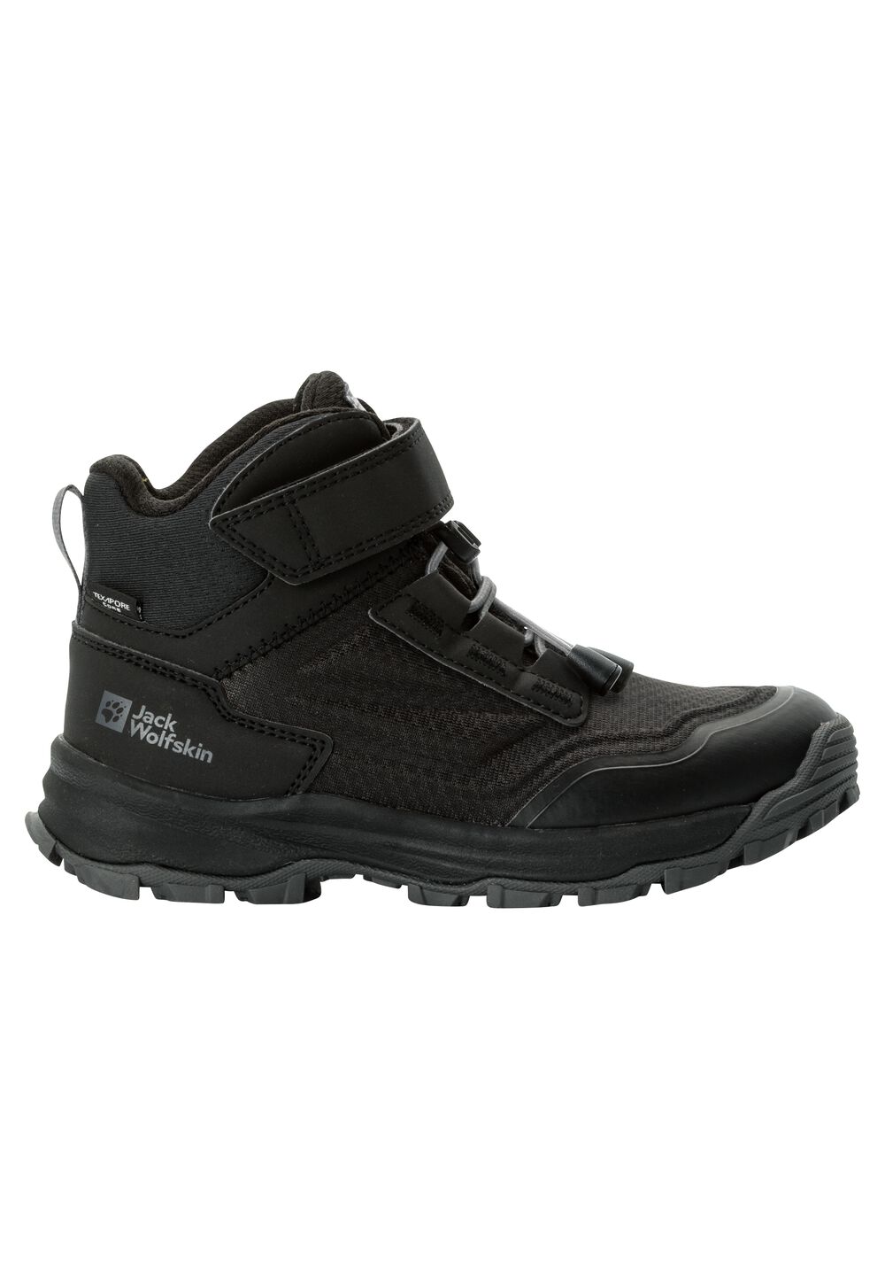 Jack Wolfskin Wasserdichte Wanderschuhe Kinder Cyrox Texapore Mid Kids 31 schwarz black von Jack Wolfskin