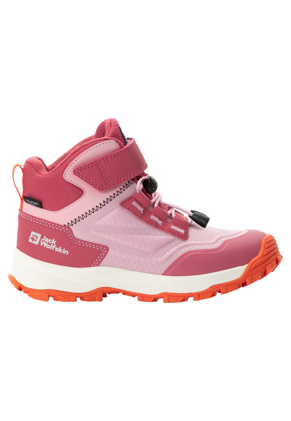 Jack Wolfskin Wasserdichte Wanderschuhe Kinder Cyrox Texapore Mid Kids 31 soft pink soft pink von Jack Wolfskin