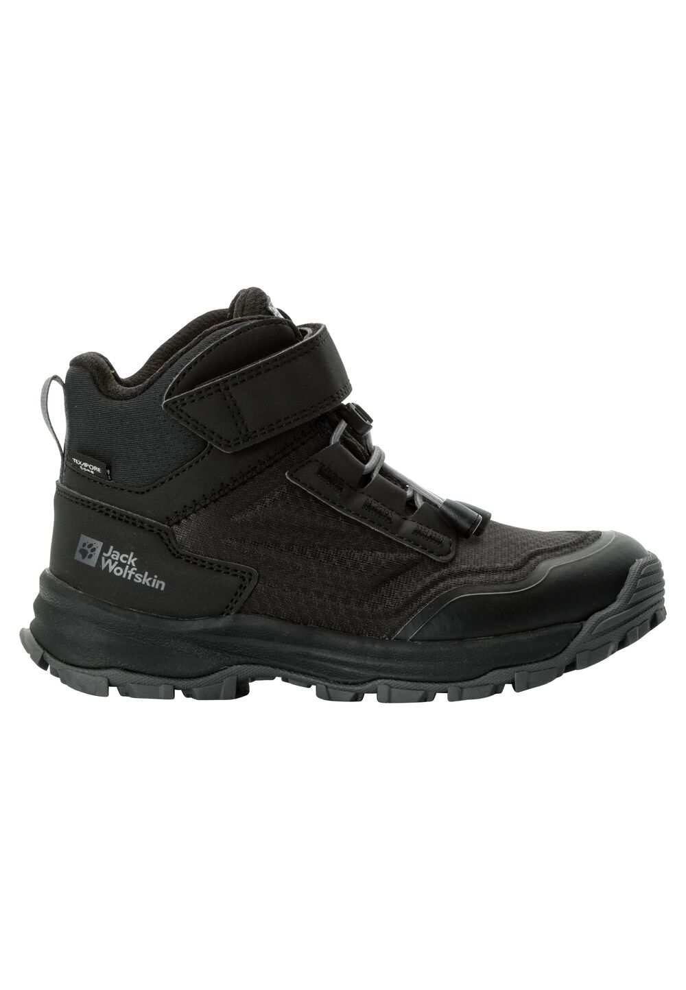 Jack Wolfskin Wasserdichte Wanderschuhe Kinder Cyrox Texapore Mid Kids 39 schwarz black von Jack Wolfskin