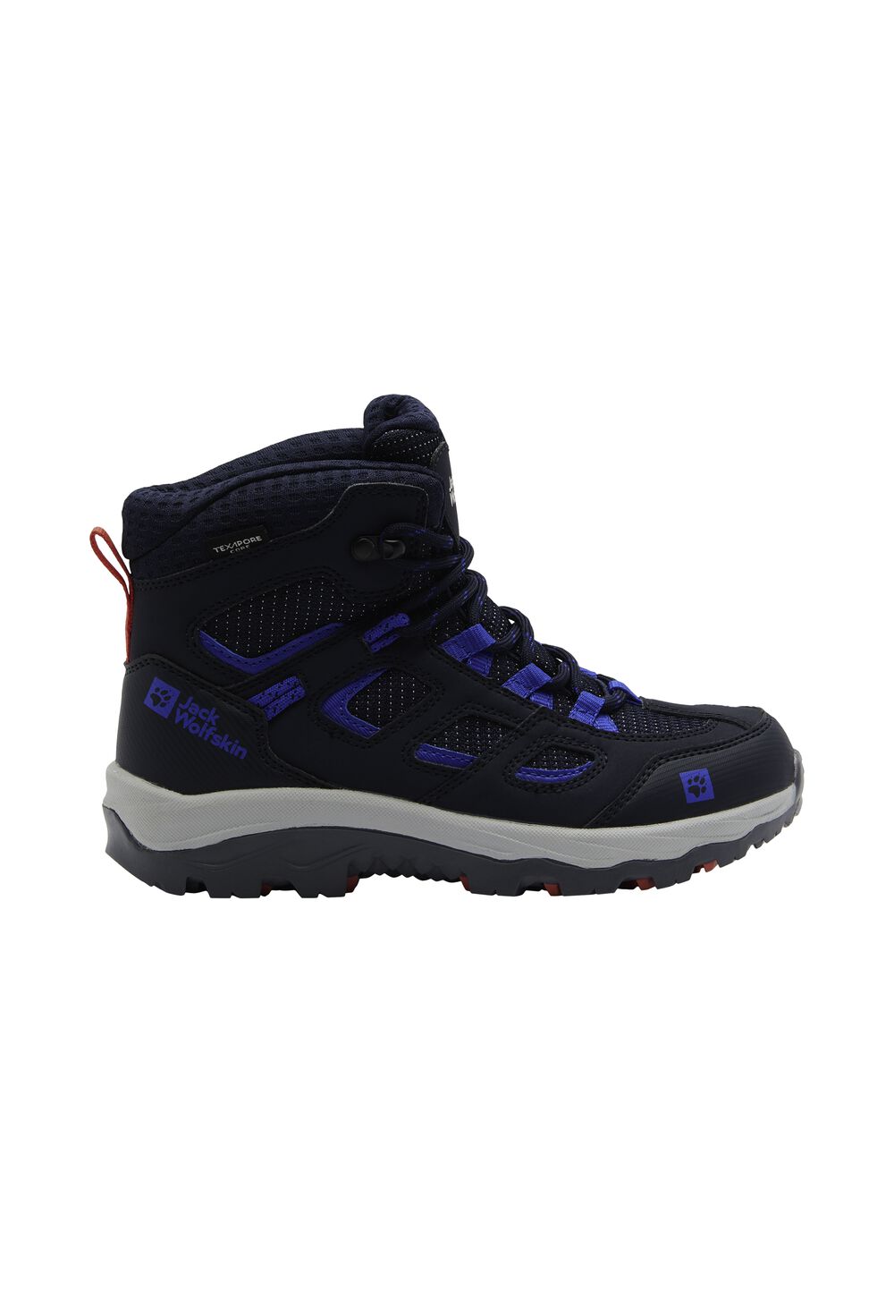 Jack Wolfskin Wasserdichte Wanderschuhe Kinder Vojo Texapore Mid Kids 38 blau night blue von Jack Wolfskin