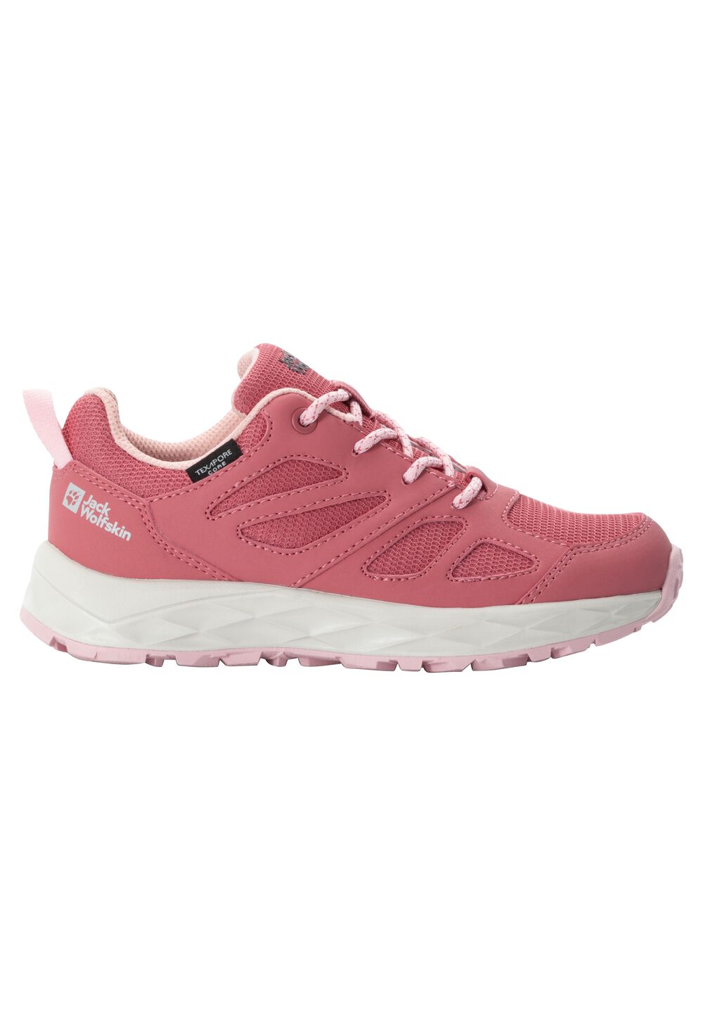 Jack Wolfskin Wasserdichte Wanderschuhe Kinder Woodland 2 Texapore Low Kids 34 soft pink soft pink von Jack Wolfskin