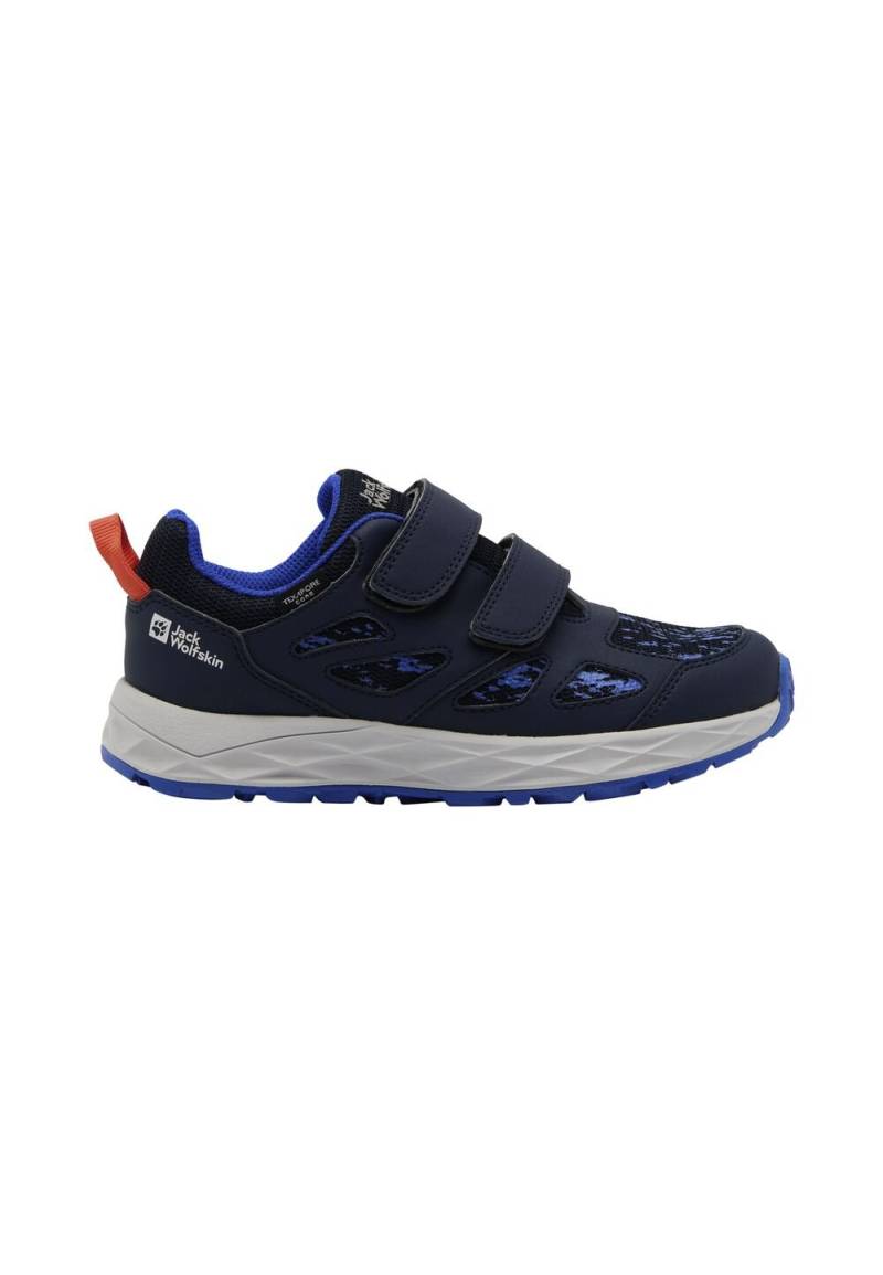 Jack Wolfskin Wasserdichte Wanderschuhe Kinder Woodland 2 Texapore Low VC Kids 26 blau night blue von Jack Wolfskin