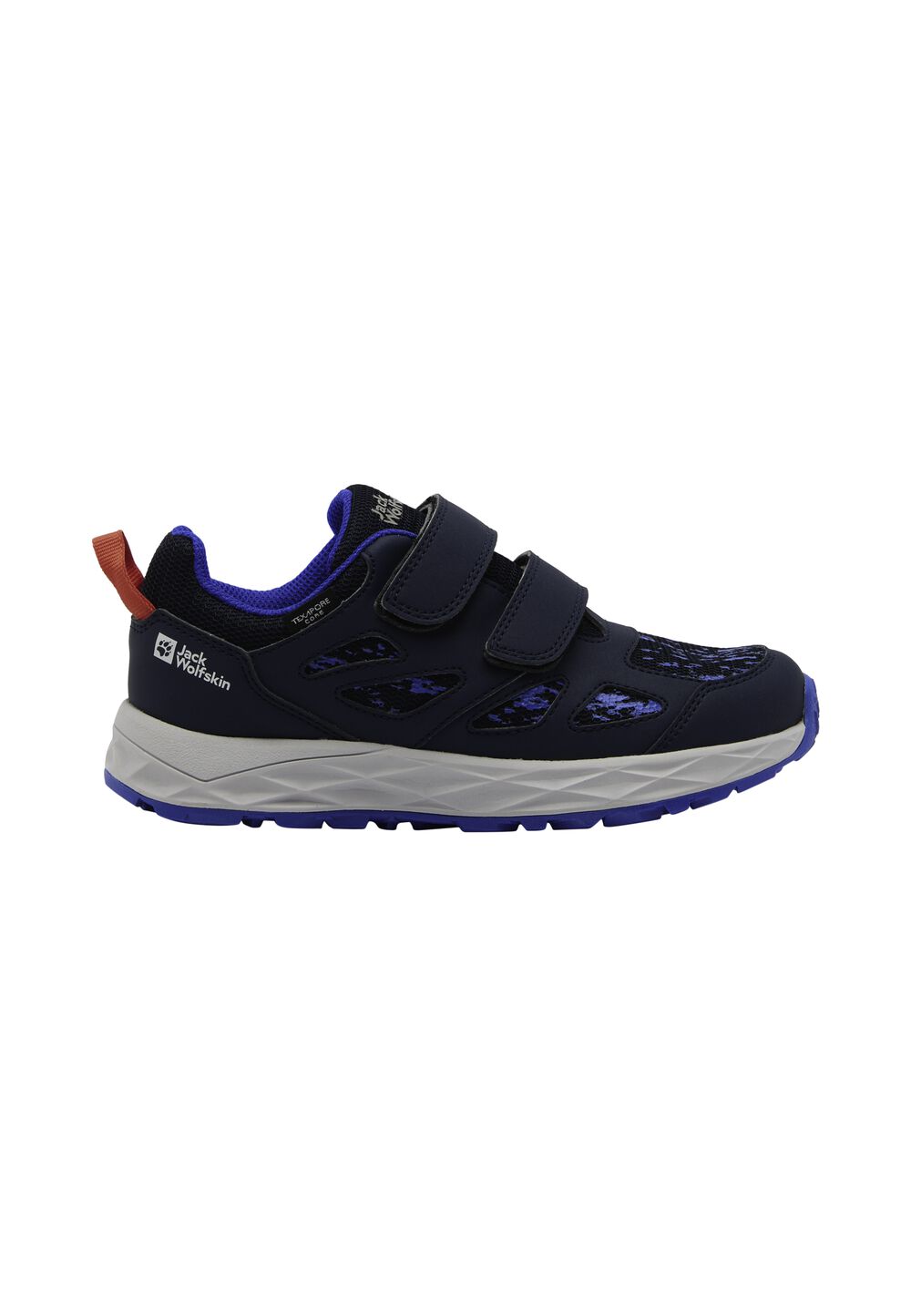 Jack Wolfskin Wasserdichte Wanderschuhe Kinder Woodland 2 Texapore Low VC Kids 28 blau night blue von Jack Wolfskin