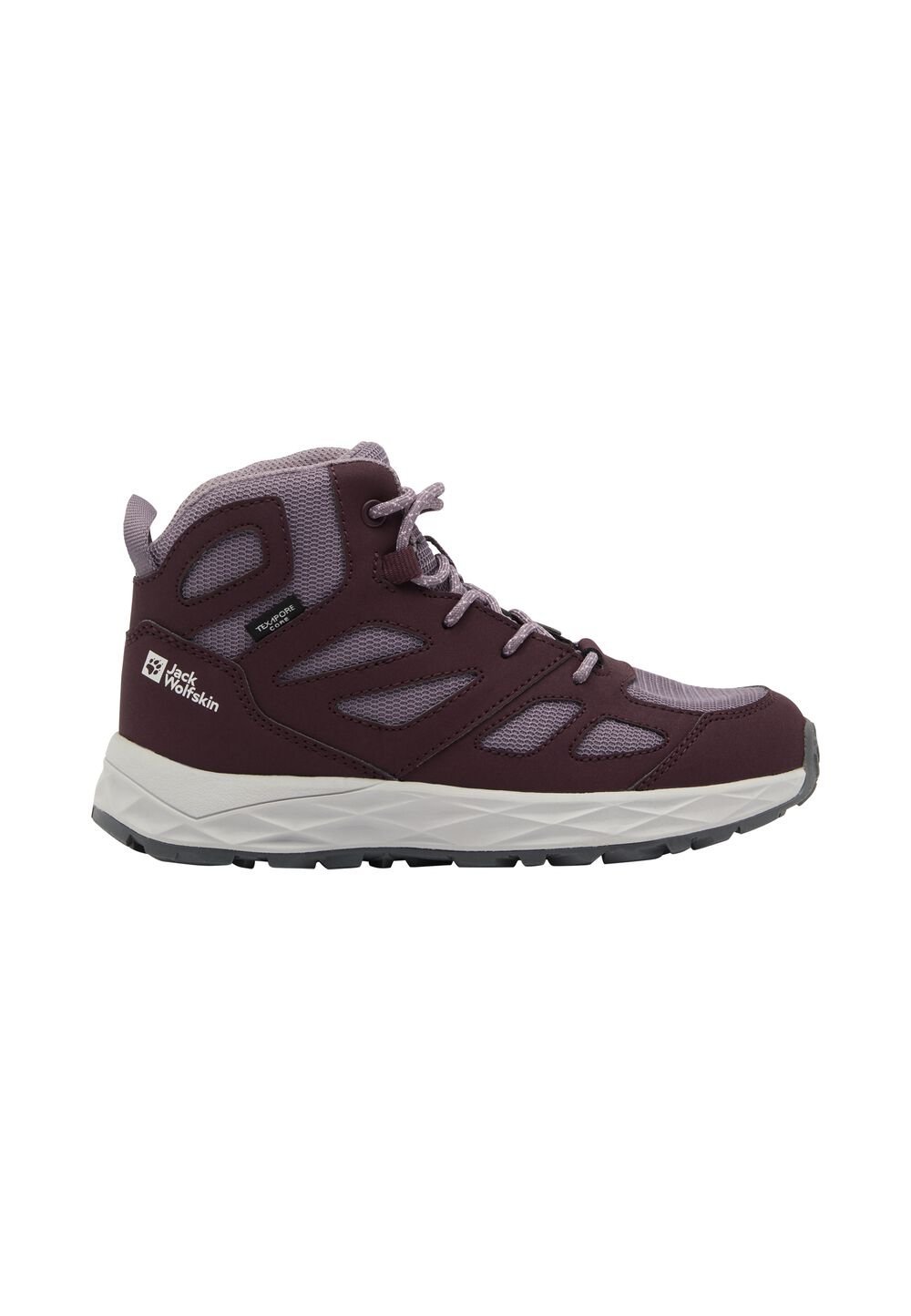 Jack Wolfskin Wasserdichte Wanderschuhe Kinder Woodland 2 Texapore Mid Kids 37 boysenberry boysenberry von Jack Wolfskin