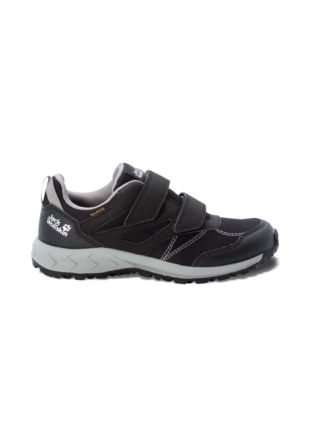 Jack Wolfskin Wasserdichte Wanderschuhe Kinder Woodland Texapore Low VC Kids 27 phantom / grey phantom / grey von Jack Wolfskin