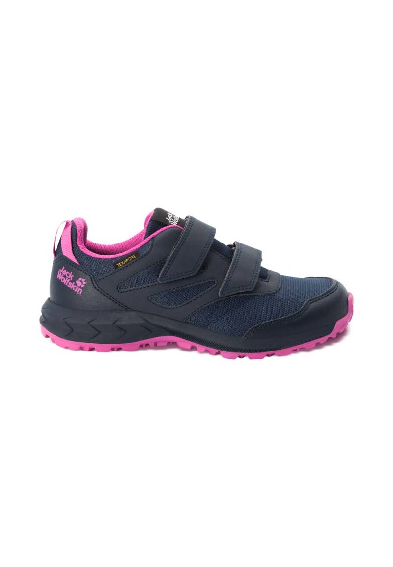 Jack Wolfskin Wasserdichte Wanderschuhe Kinder Woodland Texapore Low VC Kids 40 blue / pink Blue / Pink von Jack Wolfskin