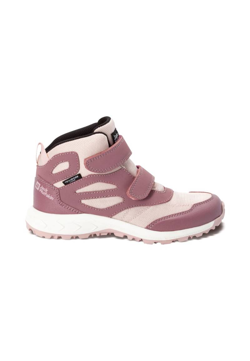 Jack Wolfskin Wasserdichte Wanderschuhe Kinder Woodland Texapore Mid VC Kids 39 ash mauve ash mauve von Jack Wolfskin