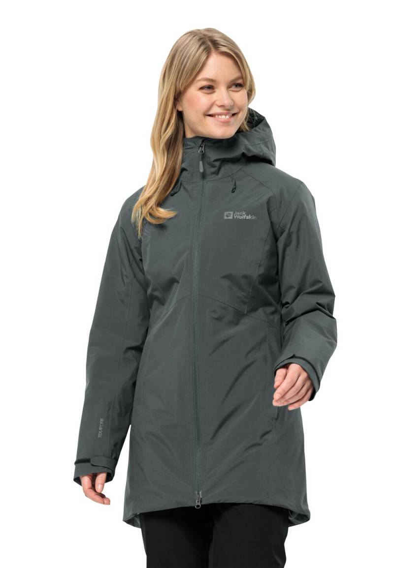 Jack Wolfskin Wasserdichte Winterjacke Damen Heidelstein Ins Jacket Women L slate green slate green von Jack Wolfskin