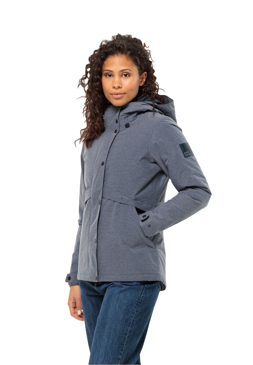 Jack Wolfskin Wasserdichte Winterjacke Damen Snowy Park Jacket Women L blau night blue von Jack Wolfskin