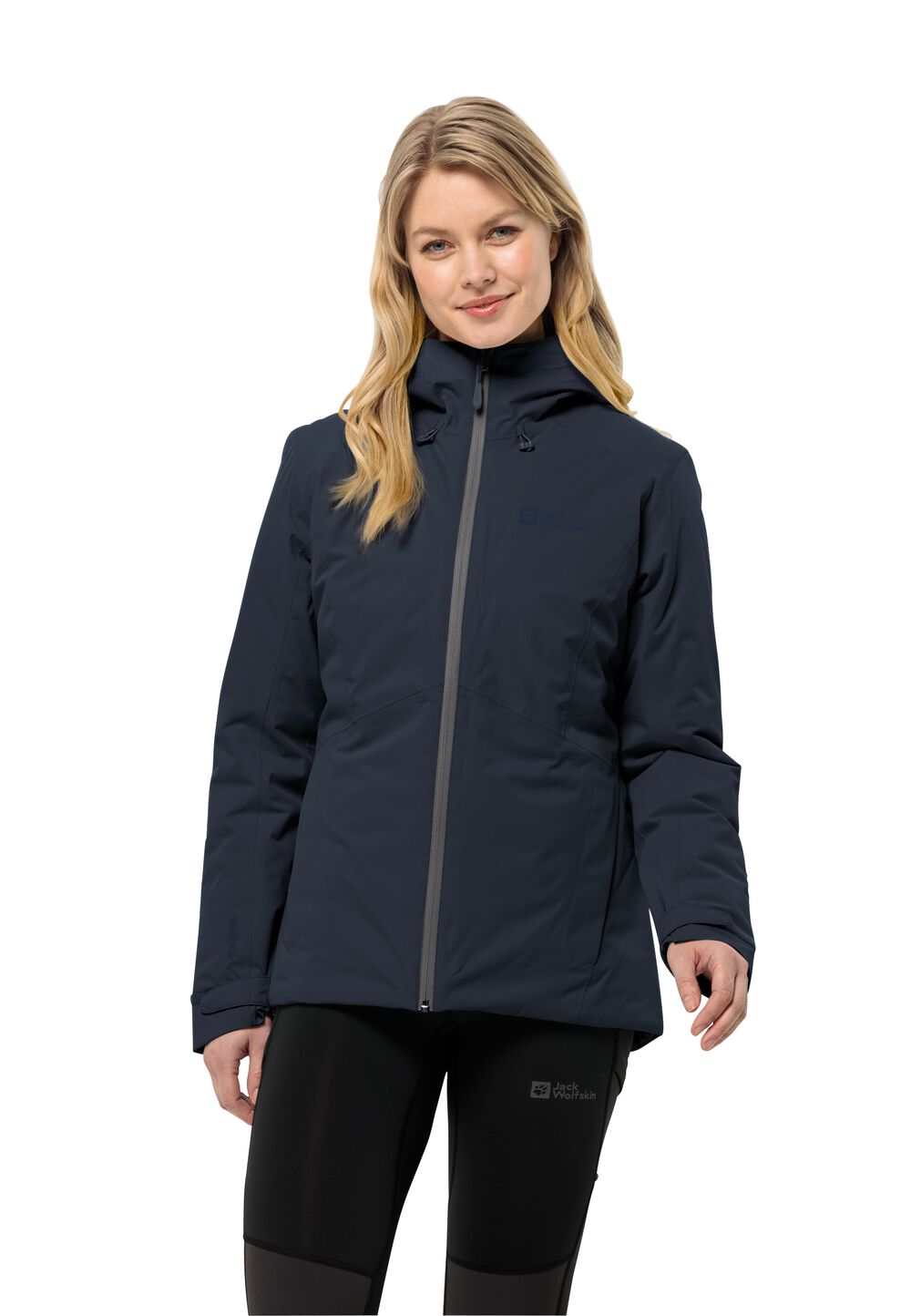 Jack Wolfskin Wasserdichte Winterjacke Damen Wisper Ins Jacket Women M blau night blue von Jack Wolfskin