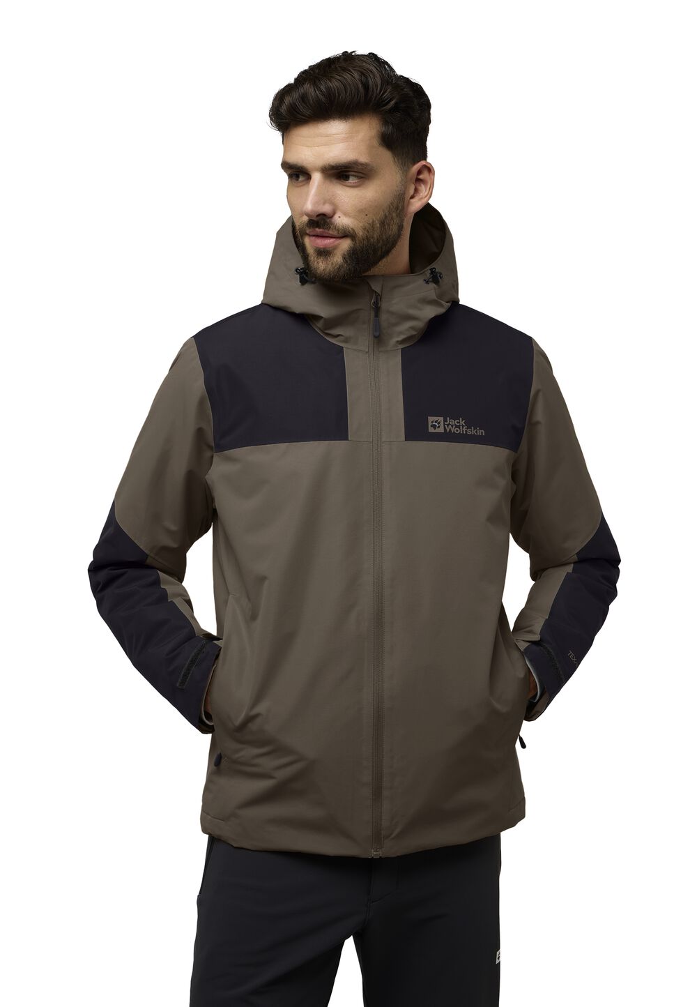 Jack Wolfskin Wasserdichte Winterjacke Herren Jasper Ins Jacket Men L cold coffee cold coffee von Jack Wolfskin