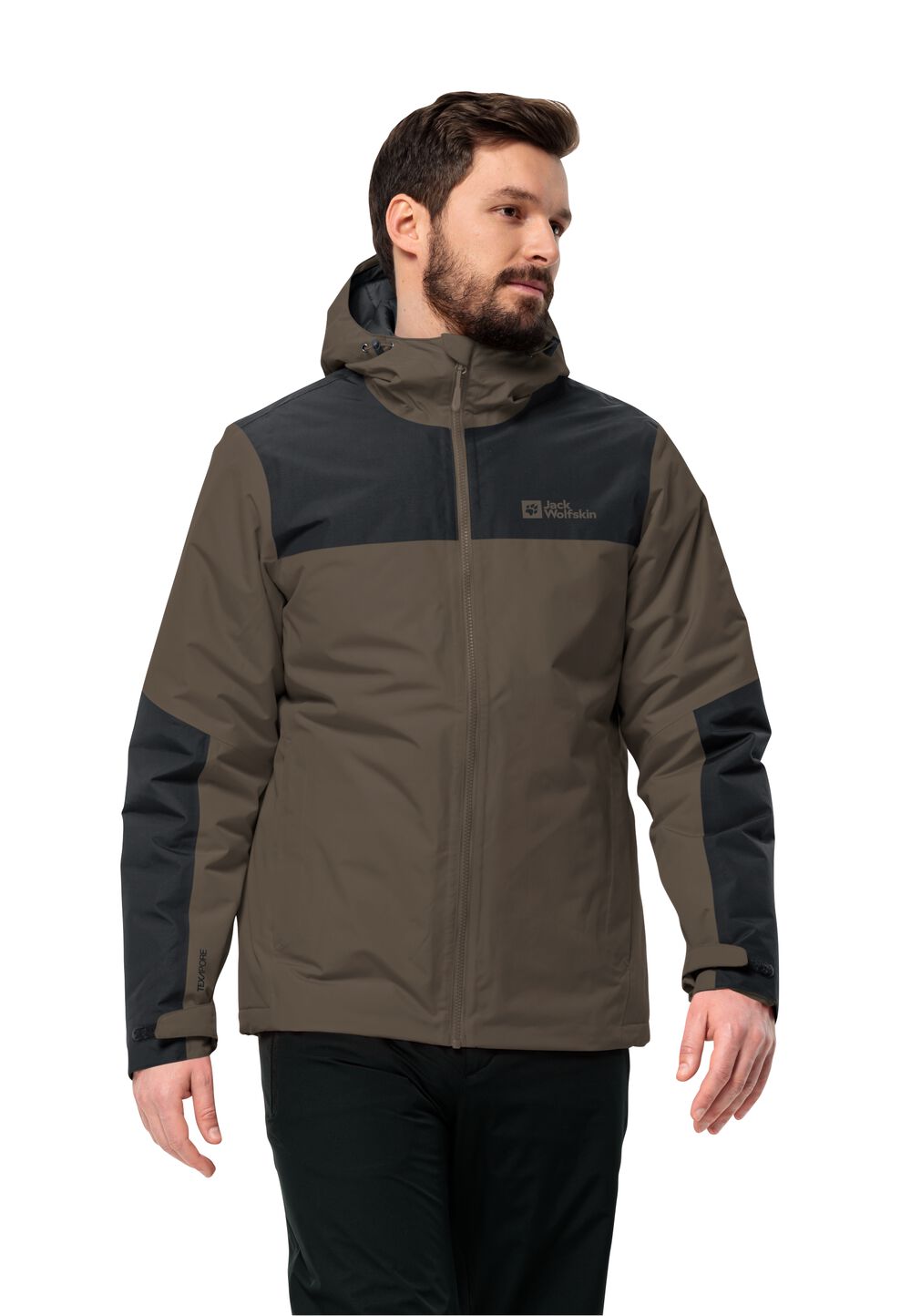 Jack Wolfskin Wasserdichte Winterjacke Herren Jasper Ins Jacket Men M cold coffee cold coffee von Jack Wolfskin