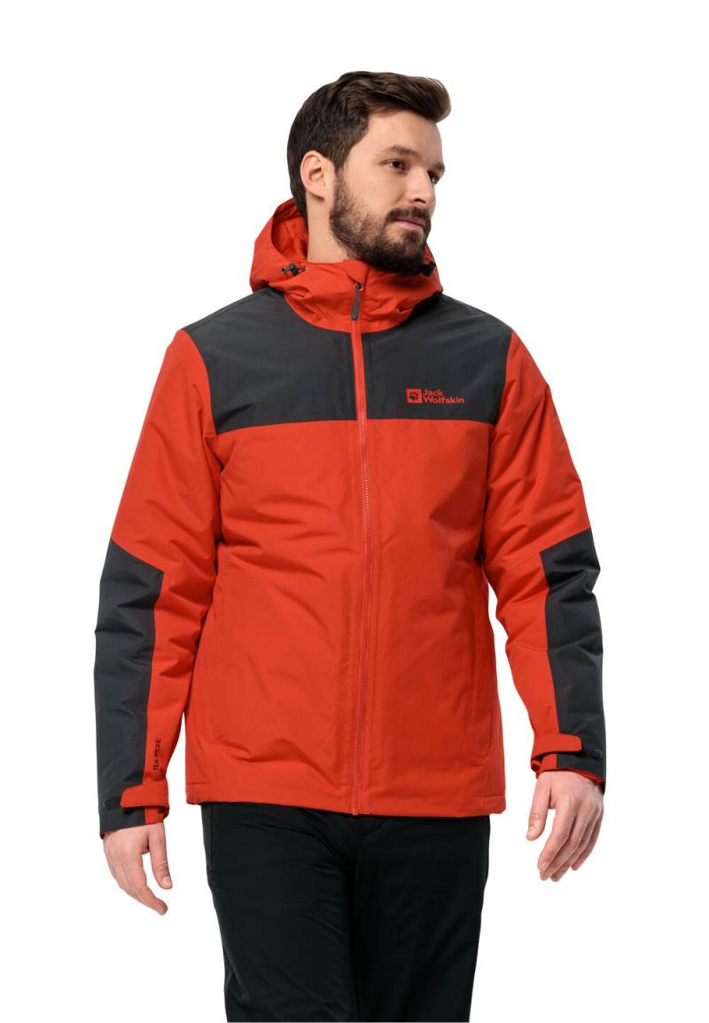 Jack Wolfskin Wasserdichte Winterjacke Herren Jasper Ins Jacket Men M strong red strong red von Jack Wolfskin